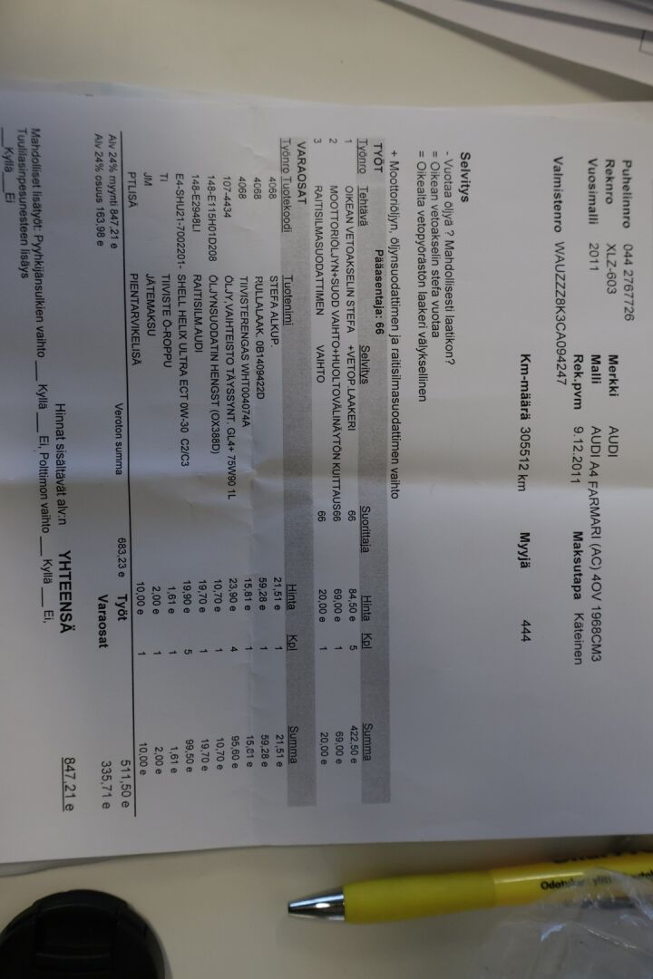 Audi A4 2011 Avant 2,0 TDI e DPF Start-Stop Business Plus*YritysOutlet - Myydään vain yrityksille* - *YritysOutlet - Myydään vain yrityksille*