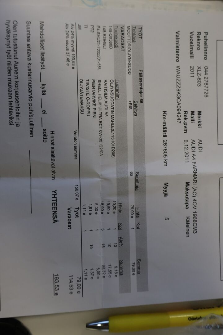 Audi A4 2011 Avant 2,0 TDI e DPF Start-Stop Business Plus*YritysOutlet - Myydään vain yrityksille* - *YritysOutlet - Myydään vain yrityksille*
