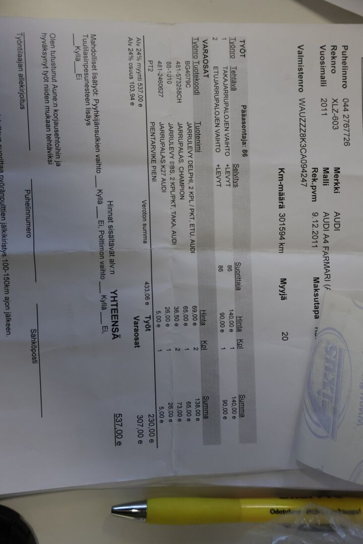 Audi A4 2011 Avant 2,0 TDI e DPF Start-Stop Business Plus*YritysOutlet - Myydään vain yrityksille* - *YritysOutlet - Myydään vain yrityksille*