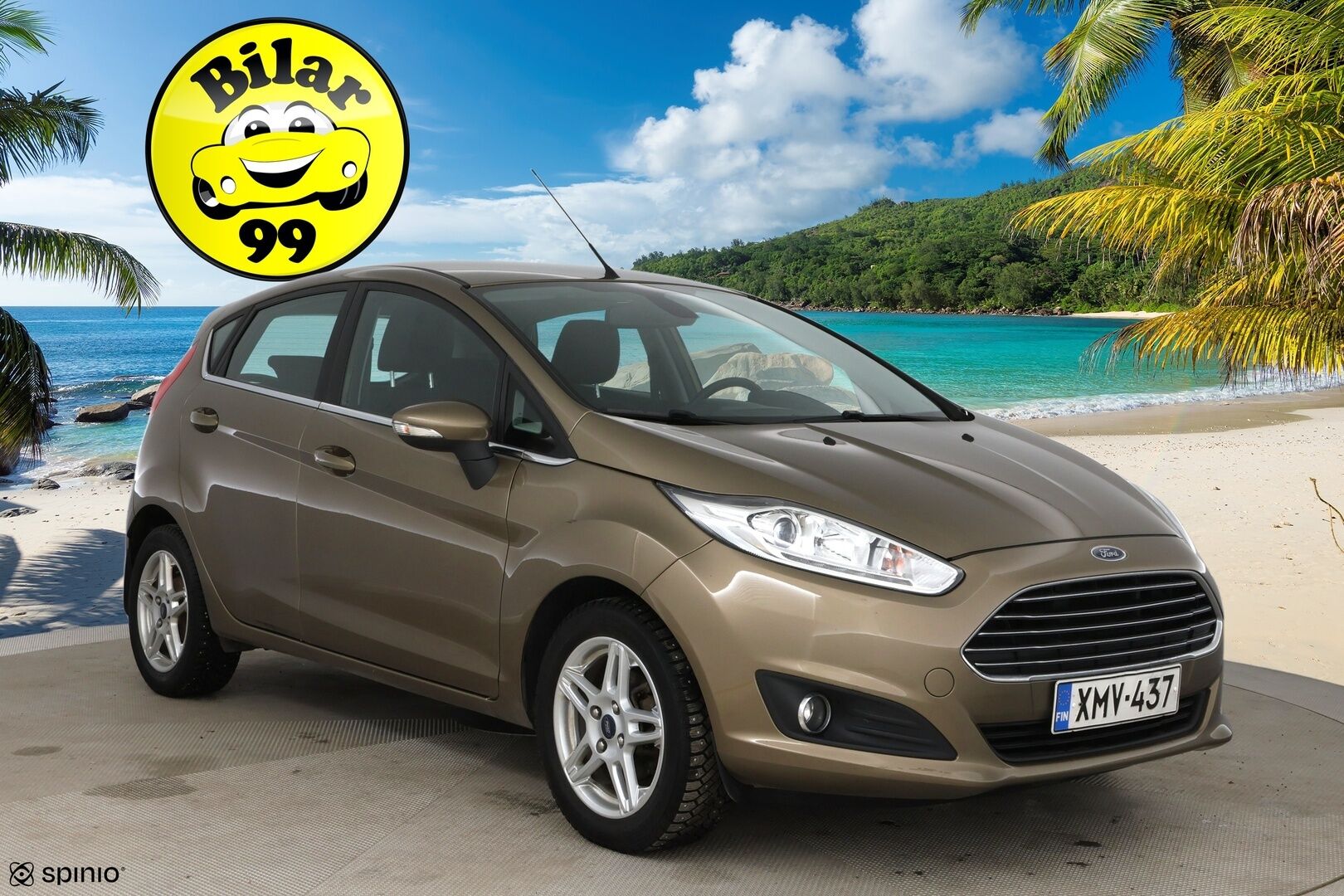 Ford Fiesta 2013 1,0 80hv Start/Stop Titanium M5 5-ovinen / Suomi-auto / Vakkari / lämmitettävä tuulilasi - 2x renkaat / Huoltokirja