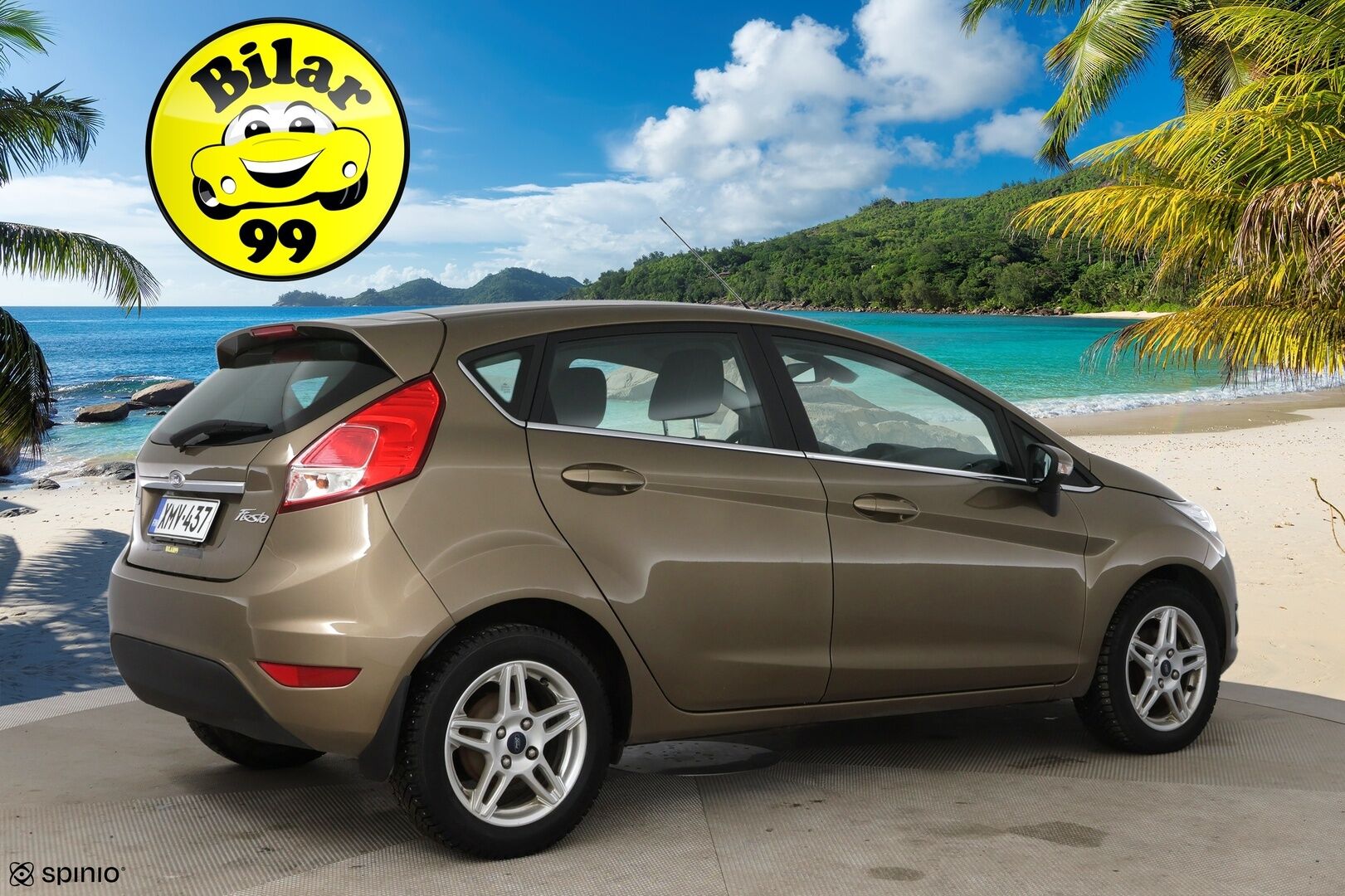 Ford Fiesta 2013 1,0 80hv Start/Stop Titanium M5 5-ovinen / Suomi-auto / Vakkari / lämmitettävä tuulilasi - 2x renkaat / Huoltokirja