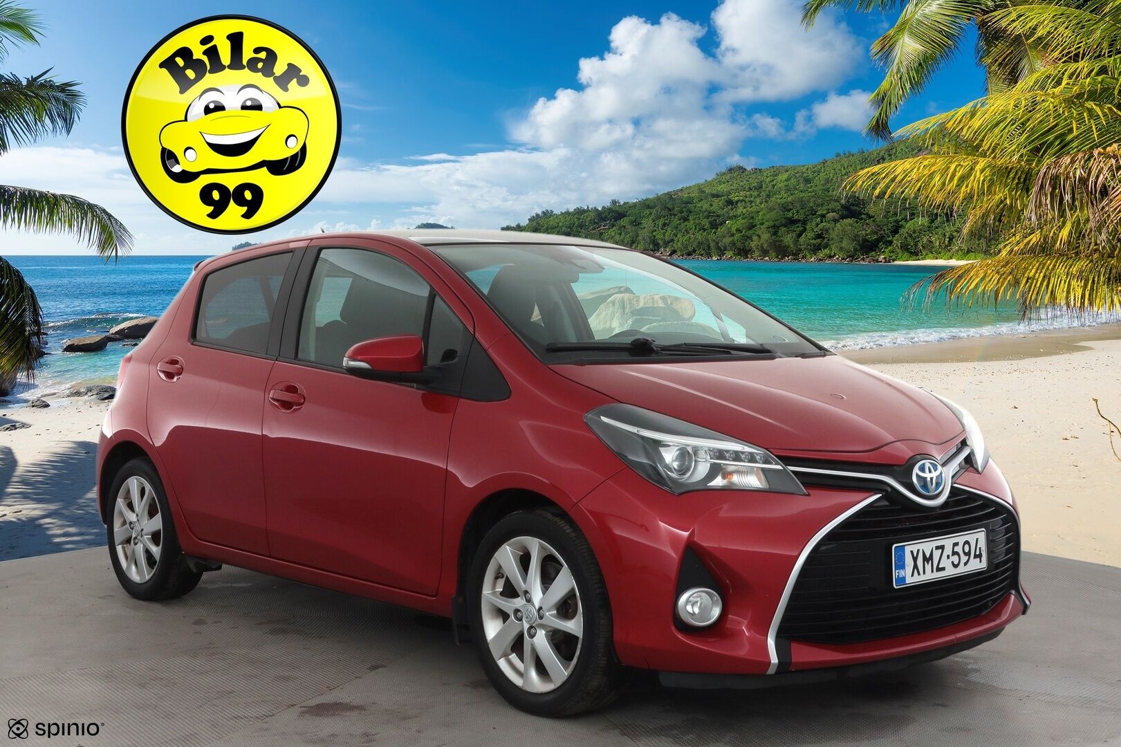 Toyota Yaris 2016 1,5 Hybrid Premium Business * Vakkari / Lasikatto / Kaistavahti / Puolinahat / P.kamera / Lohko+Sisä / Navi / Keyless * - Suomi-auto / Huippuvarusteet - HULLUT AVAJAISHULINAT KORKOTARJOUS 3,29 %