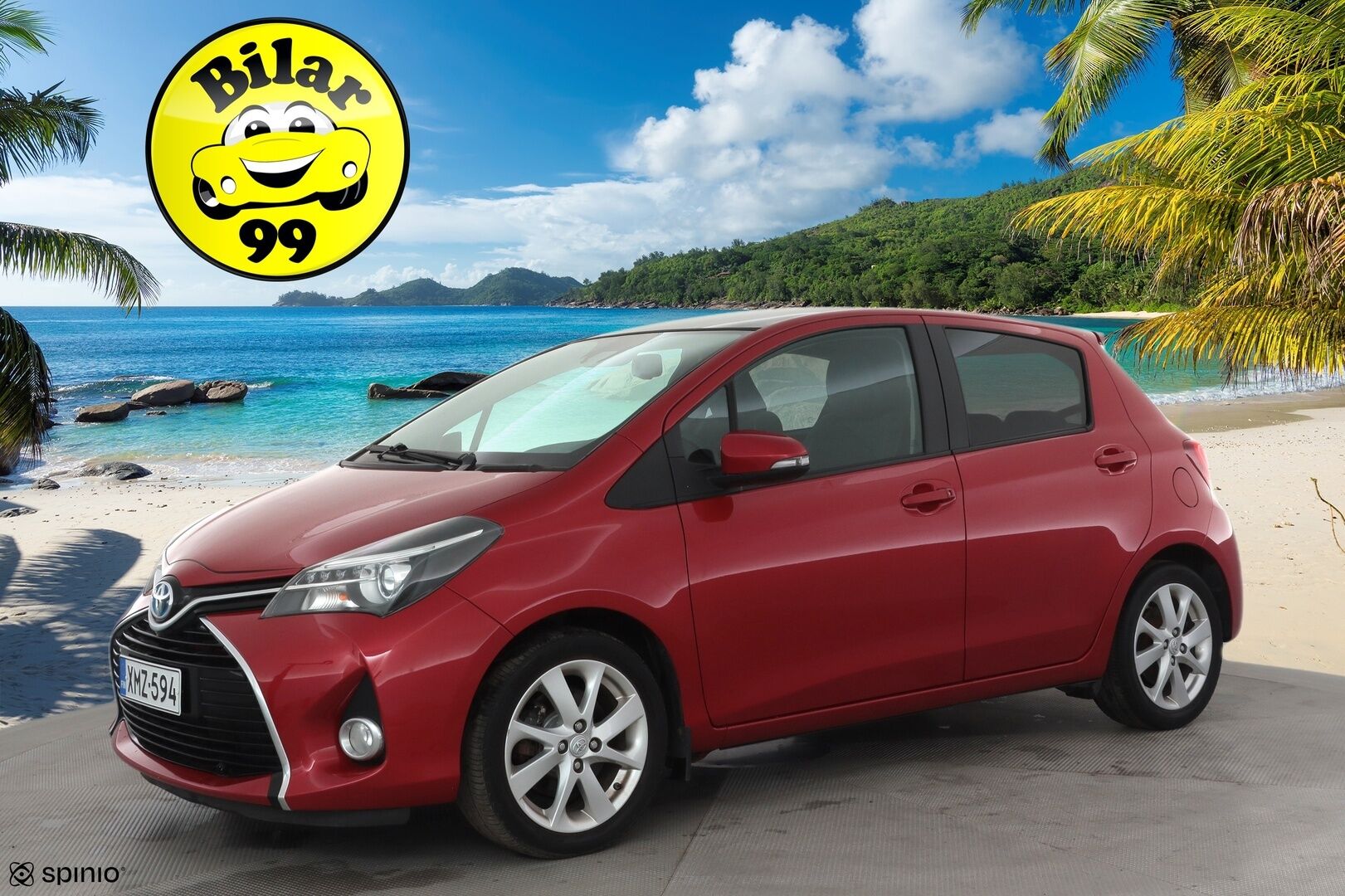 Toyota Yaris 2016 1,5 Hybrid Premium Business * Vakkari / Lasikatto / Kaistavahti / Puolinahat / P.kamera / Lohko+Sisä / Navi / Keyless * - Suomi-auto / Huippuvarusteet - HULLUT AVAJAISHULINAT KORKOTARJOUS 3,29 %