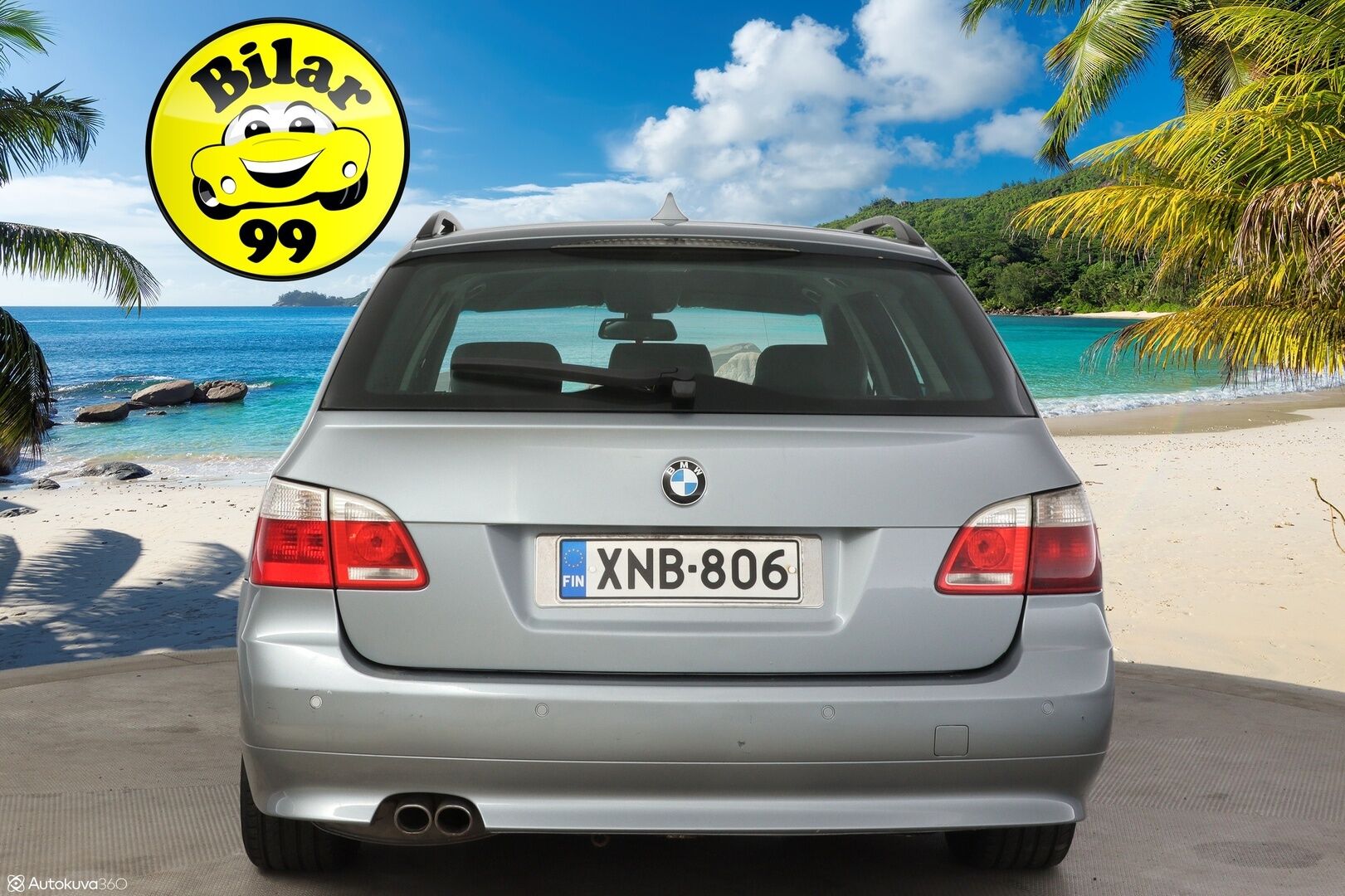 BMW 525 2006 525d Farmari (AC) 4ov 2490cm3 * Mustat Nahat / Sähkösäätöiset etuistuimet / Vakkari / Ilmastointi / Bluetooth * - * M57 ikiliikkuja koneella / Hyvin huollettu / Siistikuntoinen / 2x hyvät renkaat ja Bmw aluvanteilla *