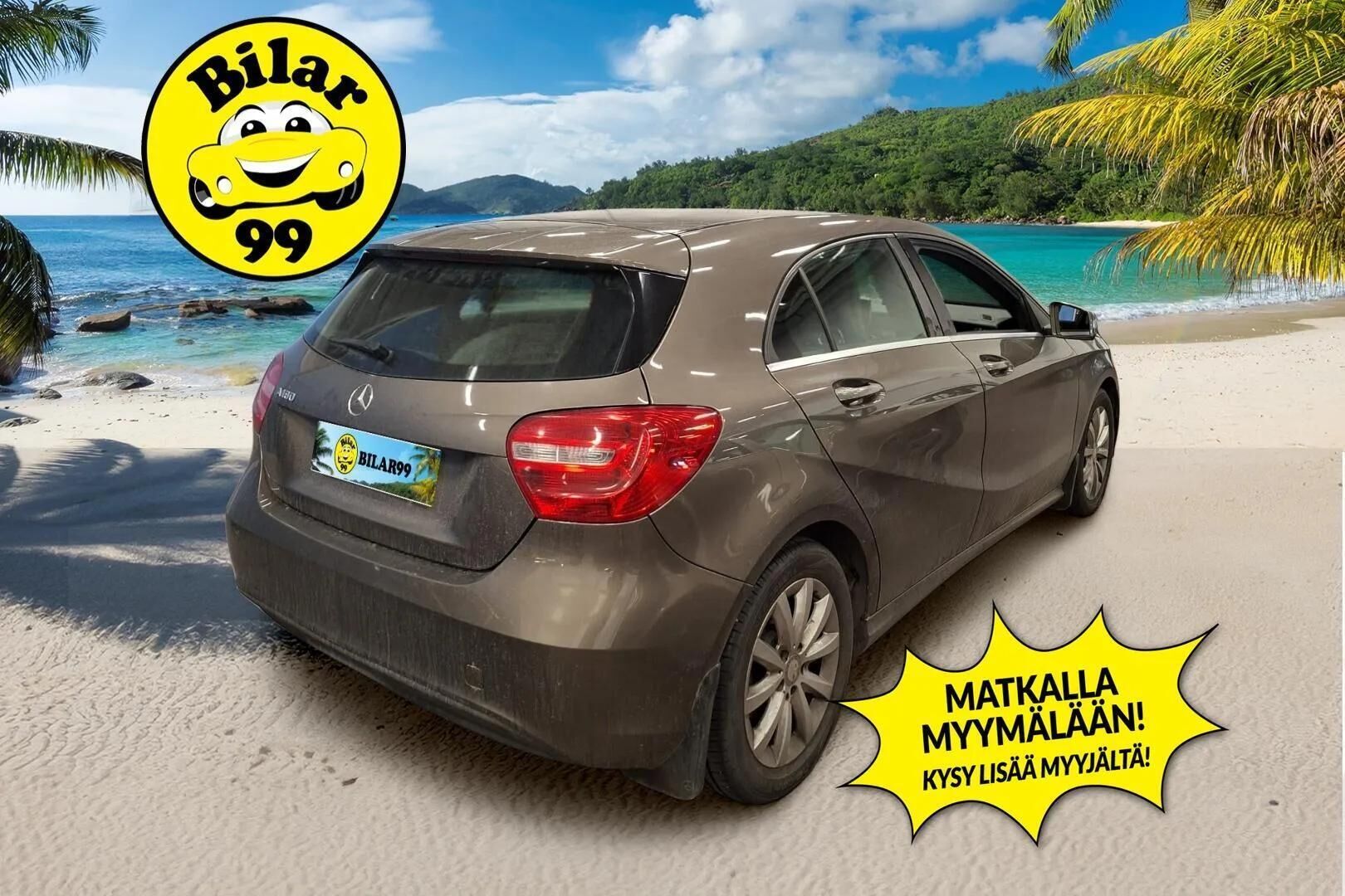 Mercedes-Benz A 2013 MERCEDES-BENZ 180 BE A - | Suomi auto | Vakkari | Puolinahat | Kahdet renkaat vanteilla | Huoltokirja | Bluetooth | Metalliväri | 