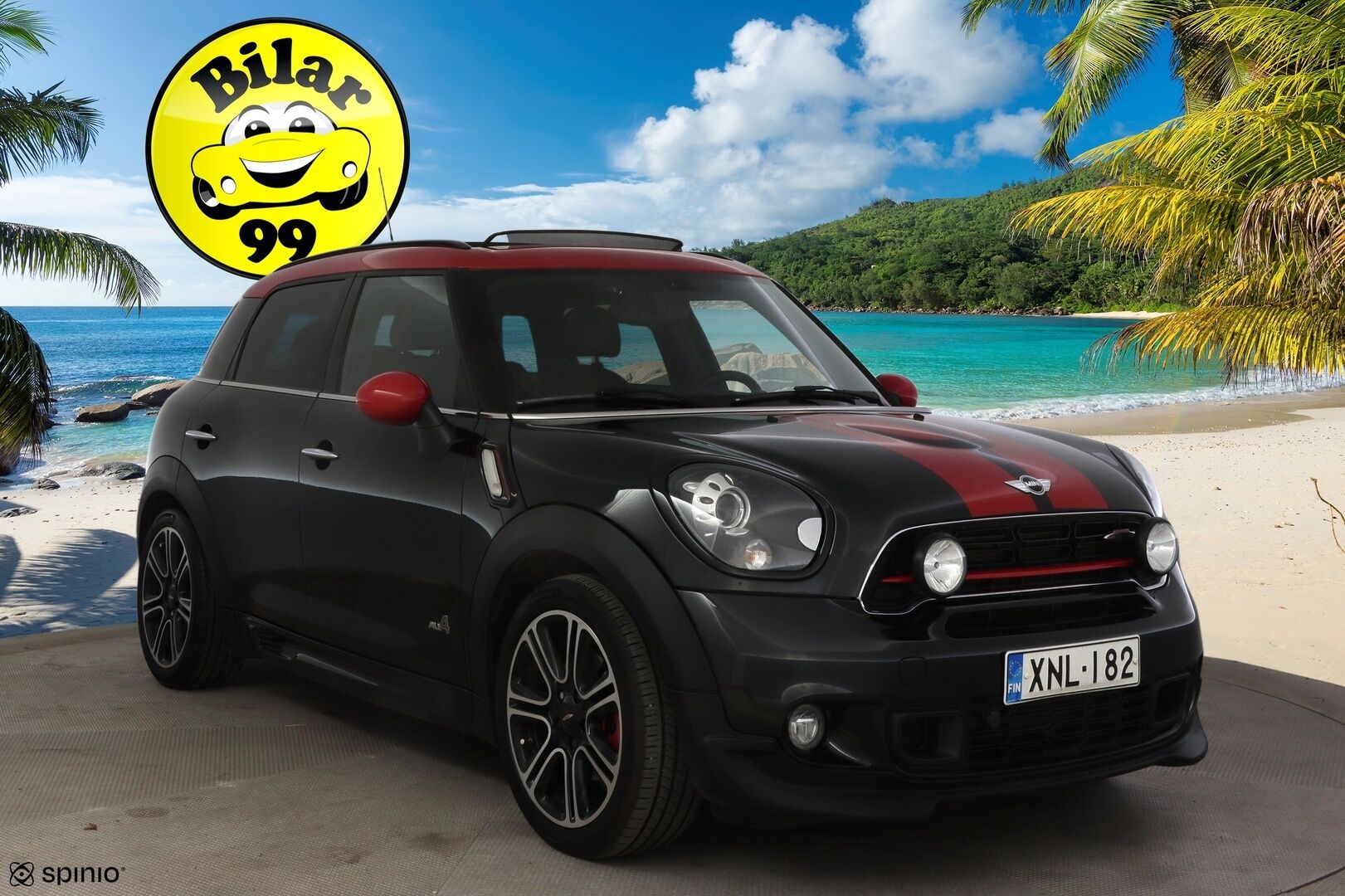 MINI Countryman 2015 John Cooper Works ALL4 A Sport Lane* Harman/Kardon / Nahkapenkit / Panorama / Musta sisäkatto * - * Sporttinen neliveto JCW Mini todella hyvällä huoltohistorialla! Ketju vaihdettu ennakoivasti! *