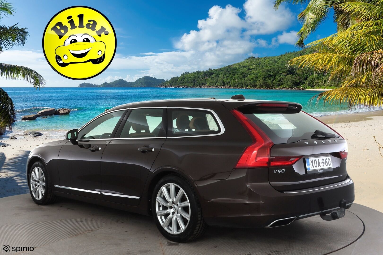 Volvo V90 2017 D3 AWD Business Inscription aut - | ACC | Koukku | Webasto | HUD | 360° | Muistipenkki | Sporttinahat | BLIS | Pilot Assist | Keyless | Kaarrevalot | Lämm. ratti | 2x renkaat aluin |