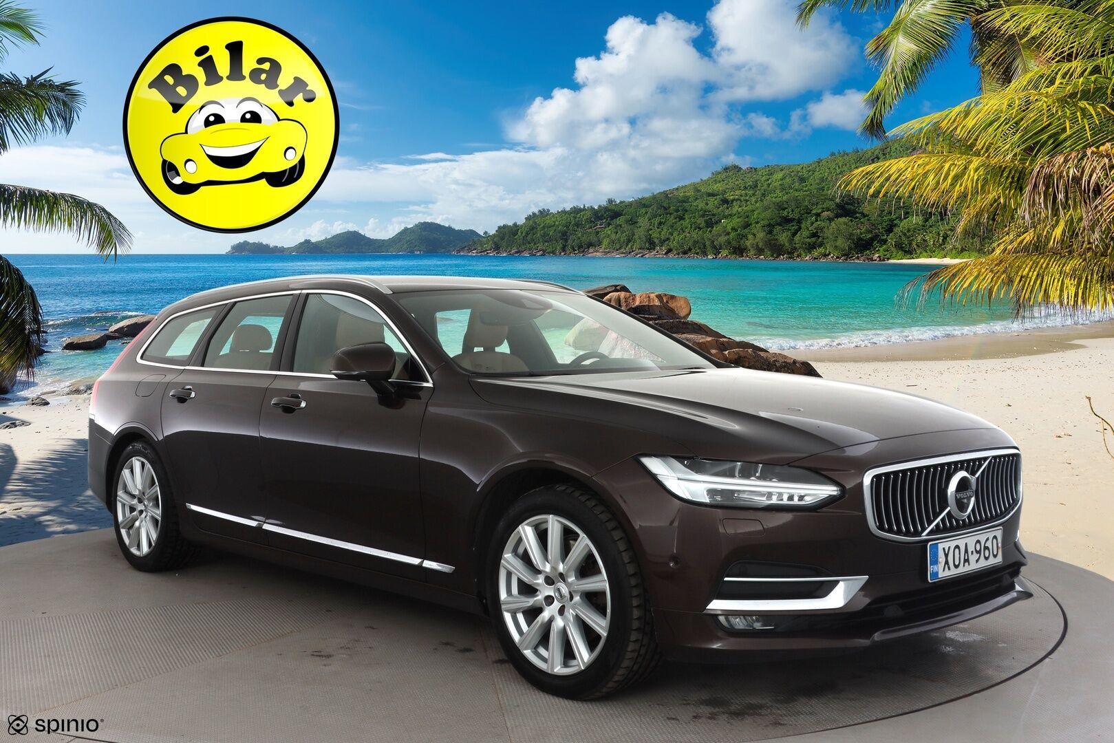 Volvo V90 2017 D3 AWD Business Inscription aut - | ACC | Koukku | Webasto | HUD | 360° | Muistipenkki | Sporttinahat | BLIS | Pilot Assist | Keyless | Kaarrevalot | Lämm. ratti | 2x renkaat aluin |