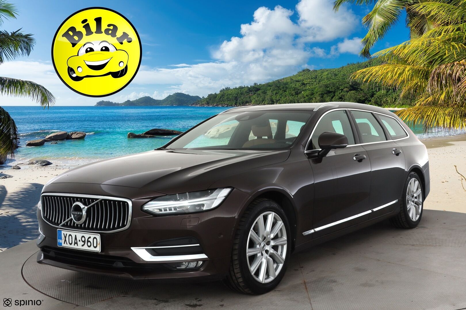 Volvo V90 2017 D3 AWD Business Inscription aut - | ACC | Koukku | Webasto | HUD | 360° | Muistipenkki | Sporttinahat | BLIS | Pilot Assist | Keyless | Kaarrevalot | Lämm. ratti | 2x renkaat aluin |
