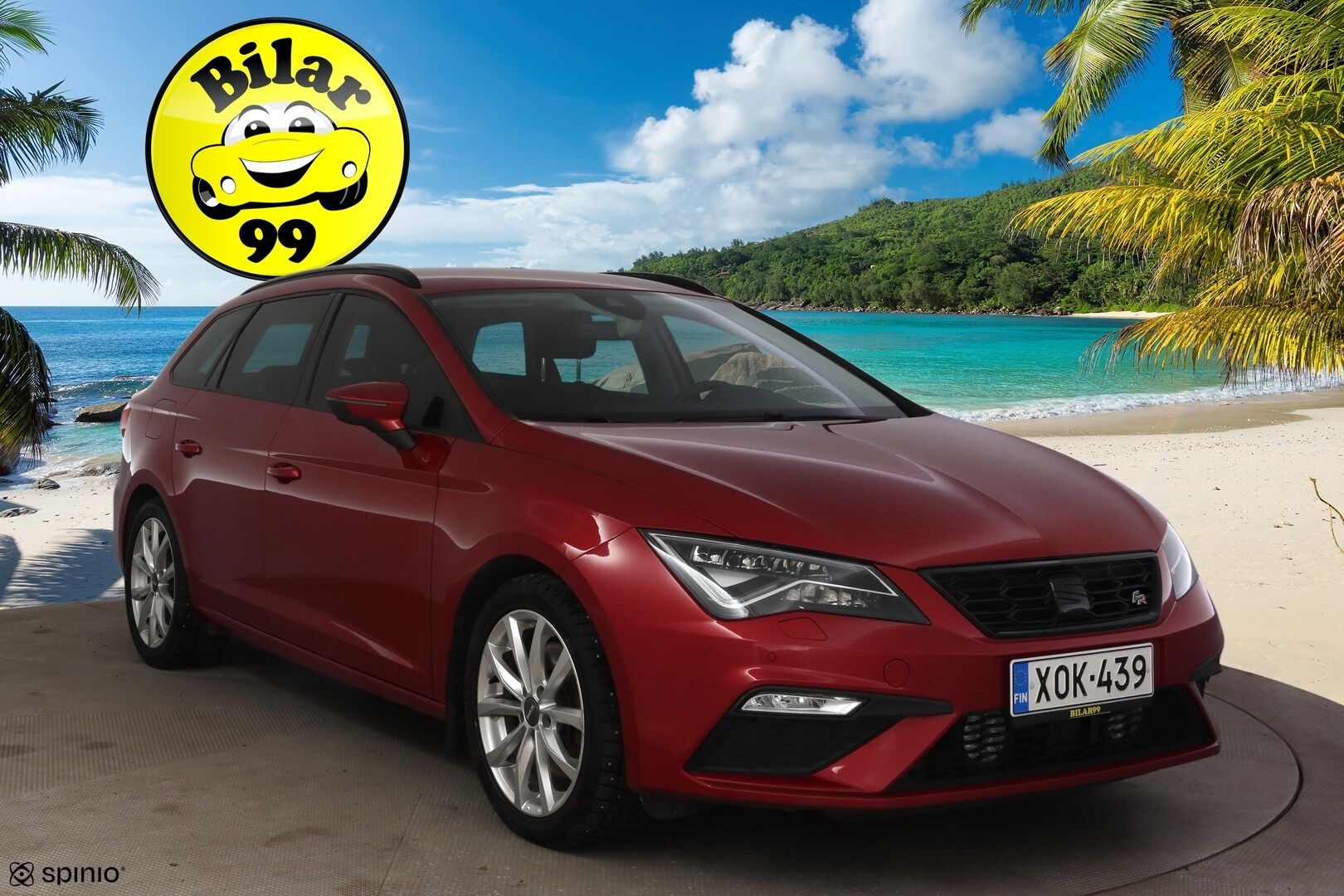 Seat Leon ST 2018 1,8 TSI 180 FR Business DSG *Adapt. vakkari / Lohkolämmitin / Koukku / Kessy / P. Tutkat* - Suomi-auto / Viimeisin huolto 119tkm kohdalla! / 2x renkaat alumiinivanteilla! 