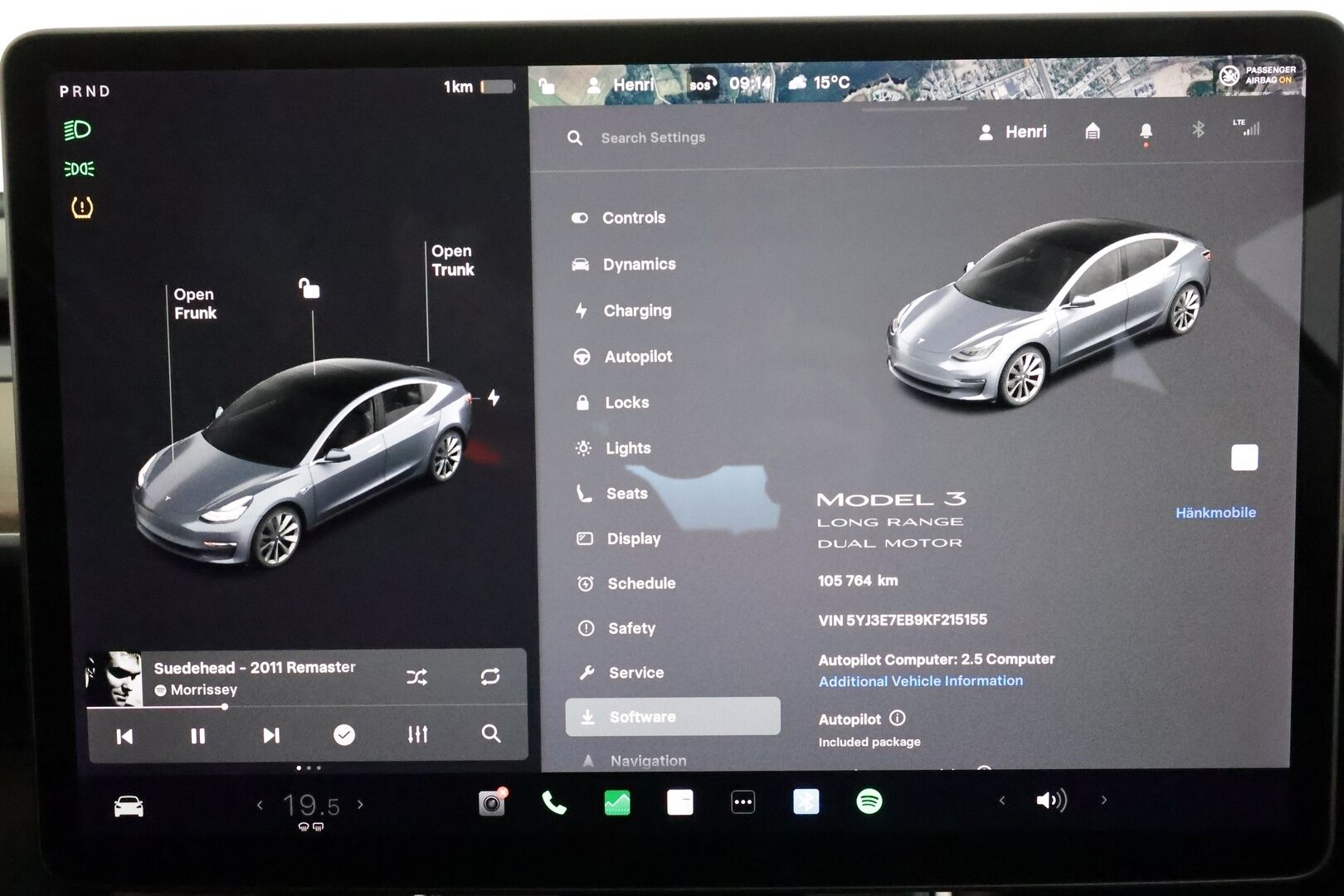 Tesla Model 3 2019 Long-Range Dual Motor AWD **Lasikatto / ACC / LED-valot / P.kamera / Muistipenkki / Navi / Kaistavahti** - 1x Omisteinen Suomi-auto / 19" Sport vanteet / Kahdet Renkaat / Akku kuntotarkastettu!