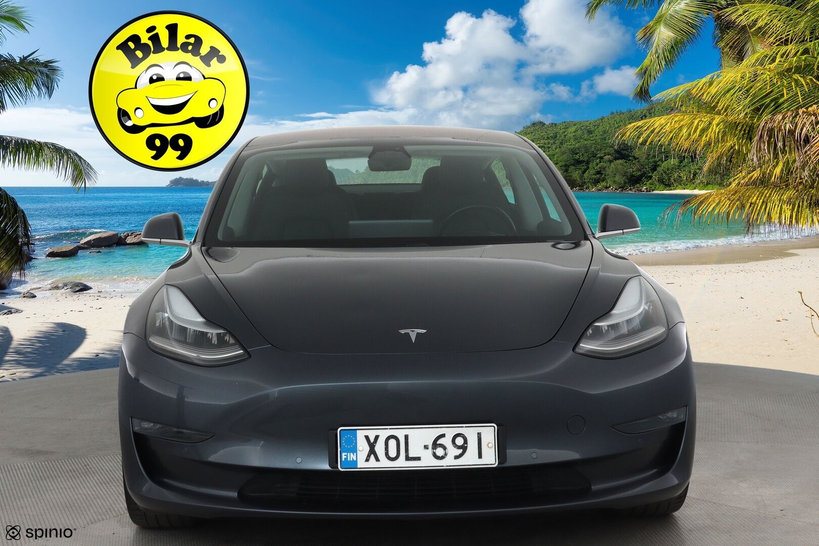 Tesla Model 3 2019 Long-Range Dual Motor AWD **Lasikatto / ACC / LED-valot / P.kamera / Muistipenkki / Navi / Kaistavahti** - 1x Omisteinen Suomi-auto / 19" Sport vanteet / Kahdet Renkaat / Akku kuntotarkastettu!