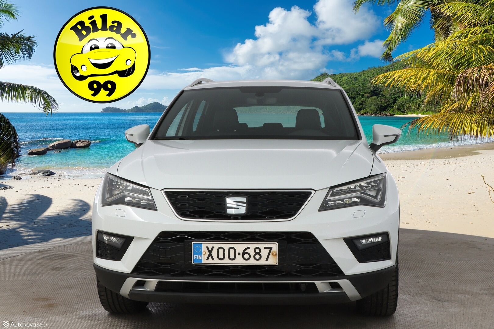 Seat Ateca 2018 1,4 TSI 150 ACT 4DRIVE Xcellence DSG - Suomiauto / Webasto / Peruutuskamera / Vetokoukku / Seat Sound System / LED / Puolinahkasisusta / Front Assist / Jakopää tehty!
