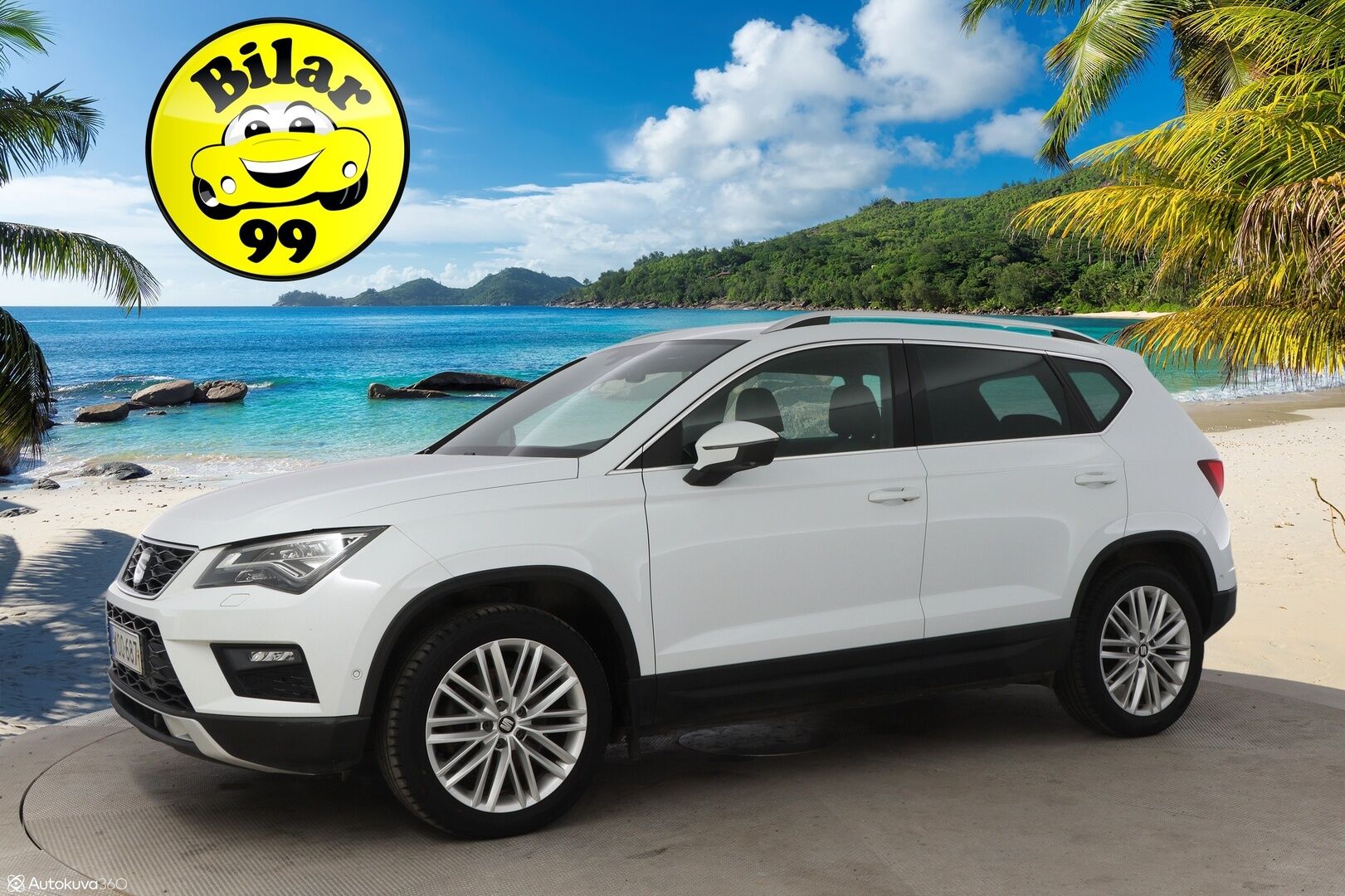 Seat Ateca 2018 1,4 TSI 150 ACT 4DRIVE Xcellence DSG - Suomiauto / Webasto / Peruutuskamera / Vetokoukku / Seat Sound System / LED / Puolinahkasisusta / Front Assist / Jakopää tehty!