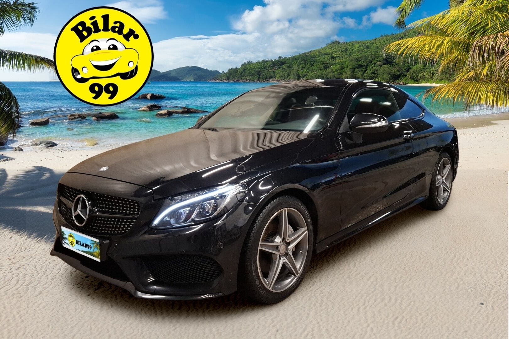 Mercedes-Benz C 2017 200 Coupé A Business AMG / Burmester / Punaiset nahat / Sporttipenkit / Navi / Koukku / Vakkari / Lohko&sisäp. / - / Todella siisti! / Hyvin huollettu / 2x renkaat&vanteet / Tulossa myyntiin! / - HULLU BLACKWEEK KORKOTARJOUS 2,49%