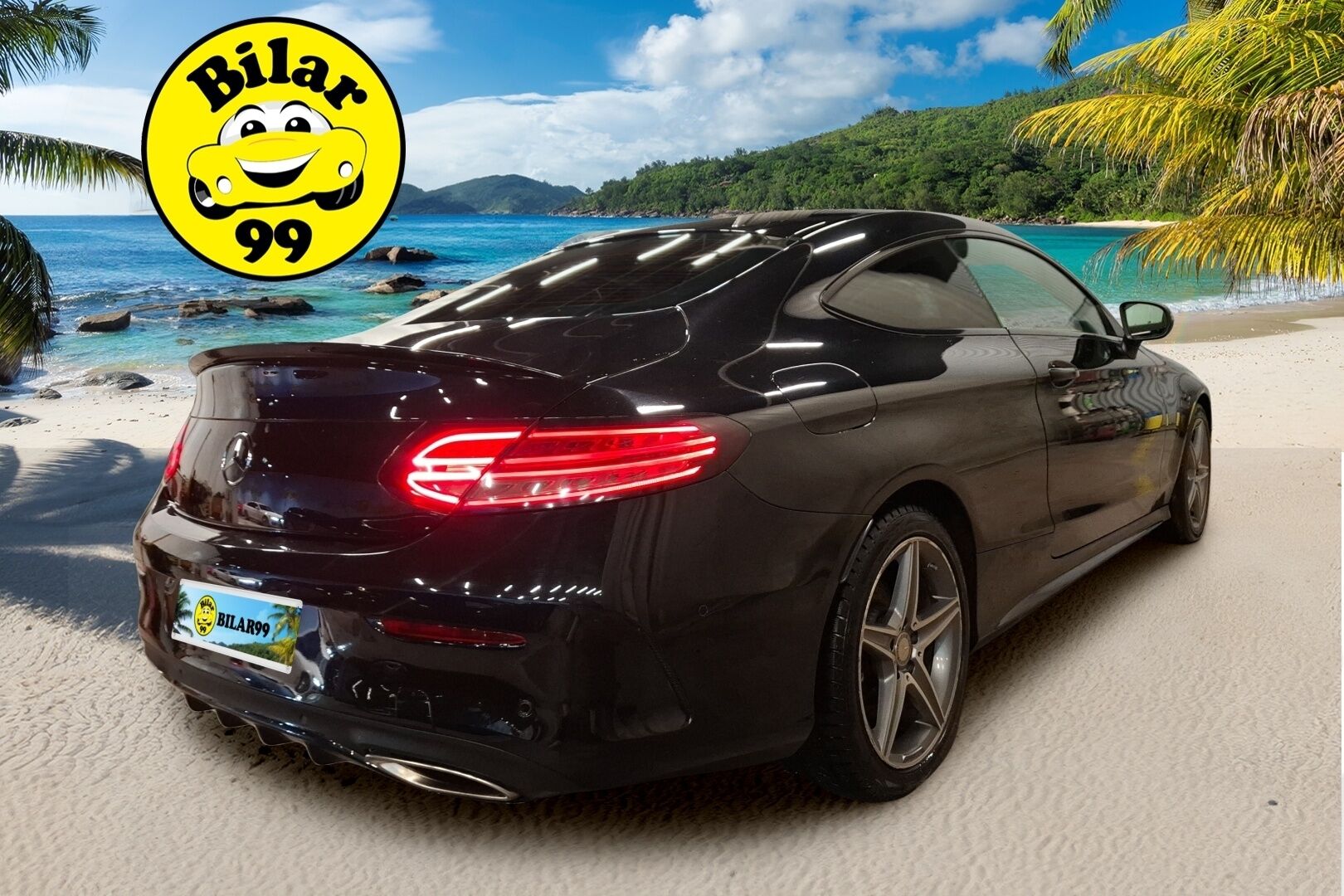 Mercedes-Benz C 2017 200 Coupé A Business AMG / Burmester / Punaiset nahat / Sporttipenkit / Navi / Koukku / Vakkari / Lohko&sisäp. / - / Todella siisti! / Hyvin huollettu / 2x renkaat&vanteet / Tulossa myyntiin! / - HULLU BLACKWEEK KORKOTARJOUS 2,49%