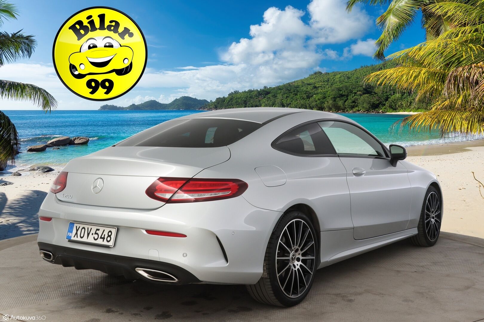 Mercedes-Benz C 2019 200 A Coupé AMG-Styling * Comand / P-Kamera / Sporttinahat / Navi / AppleCarPlay * - 3,99 % KORKOTARJOUS TÄHÄN AUTOON - * 2-om Suomi-auto / Merkkiliikkeen Huoltohistoria *