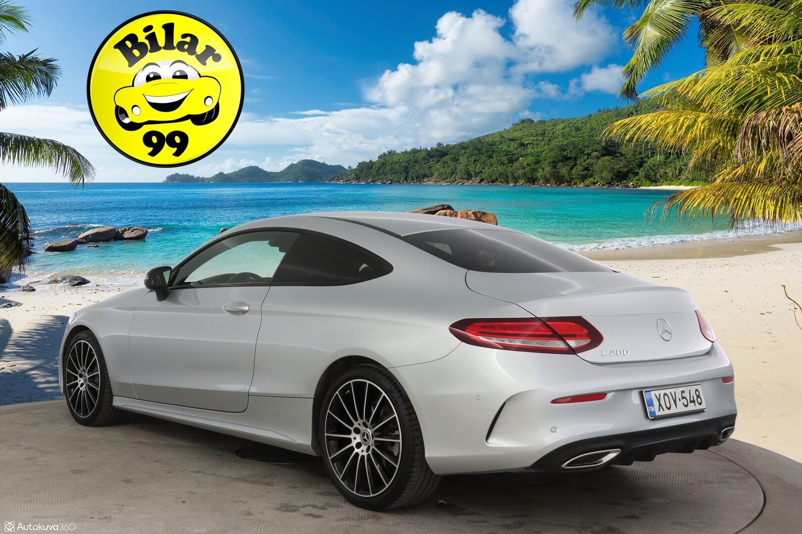 Mercedes-Benz C 2019 200 A Coupé AMG-Styling * Comand / P-Kamera / Sporttinahat / Navi / AppleCarPlay * - 3,99 % KORKOTARJOUS TÄHÄN AUTOON - * 2-om Suomi-auto / Merkkiliikkeen Huoltohistoria *