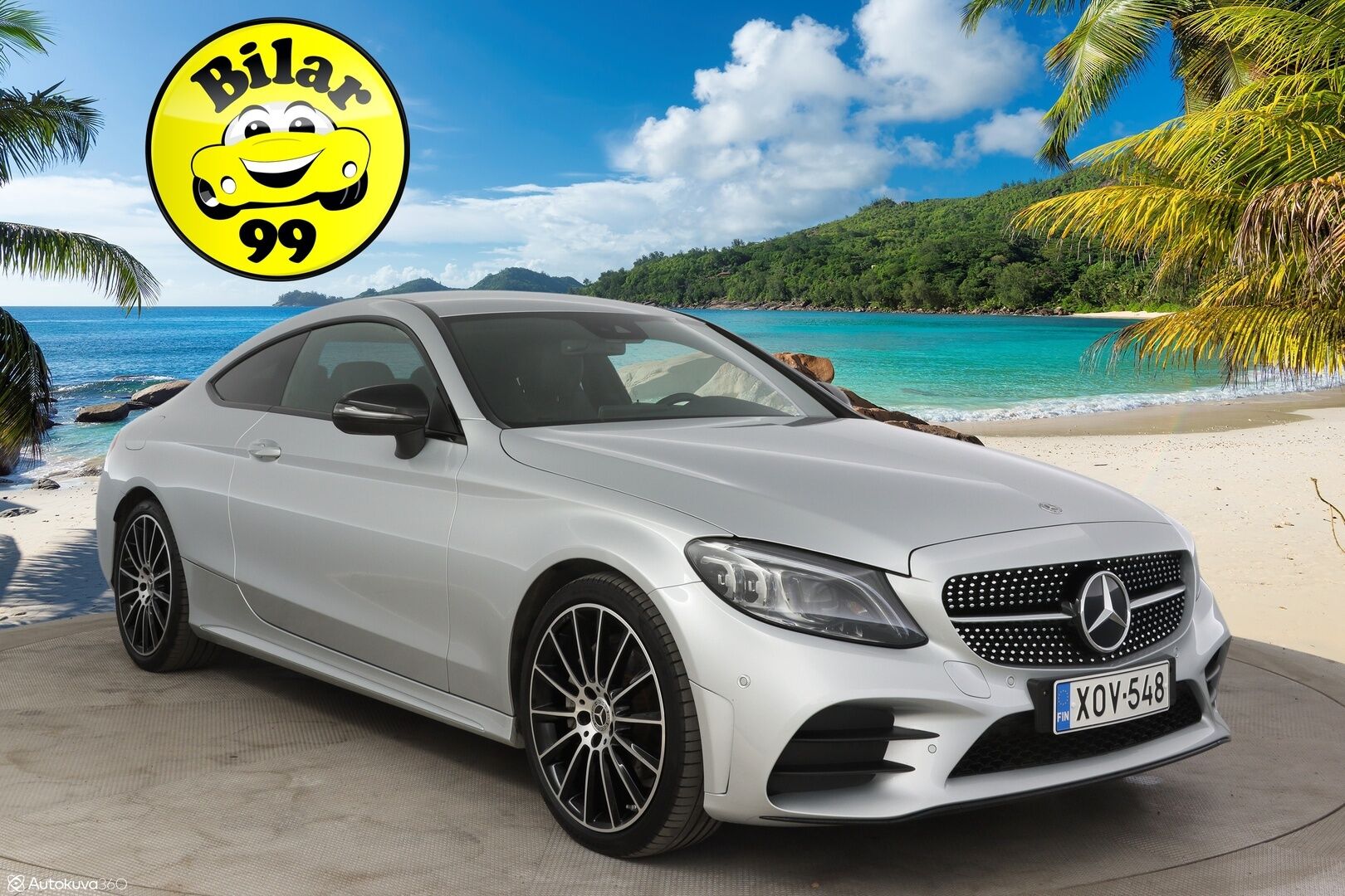 Mercedes-Benz C 2019 200 A Coupé AMG-Styling * Comand / P-Kamera / Sporttinahat / Navi / AppleCarPlay * - 3,99 % KORKOTARJOUS TÄHÄN AUTOON - * 2-om Suomi-auto / Merkkiliikkeen Huoltohistoria *