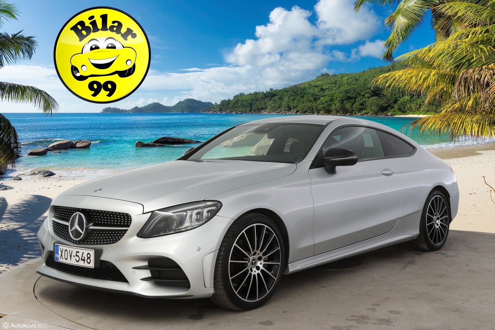Mercedes-Benz C 2019 200 A Coupé AMG-Styling * Comand / P-Kamera / Sporttinahat / Navi / AppleCarPlay * - 3,99 % KORKOTARJOUS TÄHÄN AUTOON - * 2-om Suomi-auto / Merkkiliikkeen Huoltohistoria *