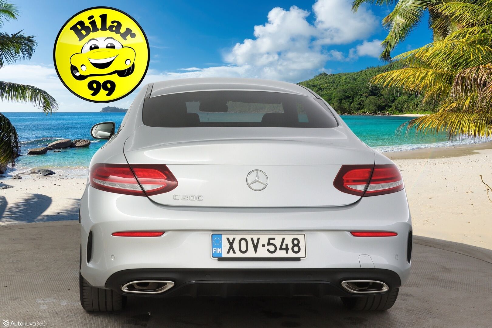 Mercedes-Benz C 2019 200 A Coupé AMG-Styling * Comand / P-Kamera / Sporttinahat / Navi / AppleCarPlay * - 3,99 % KORKOTARJOUS TÄHÄN AUTOON - * 2-om Suomi-auto / Merkkiliikkeen Huoltohistoria *