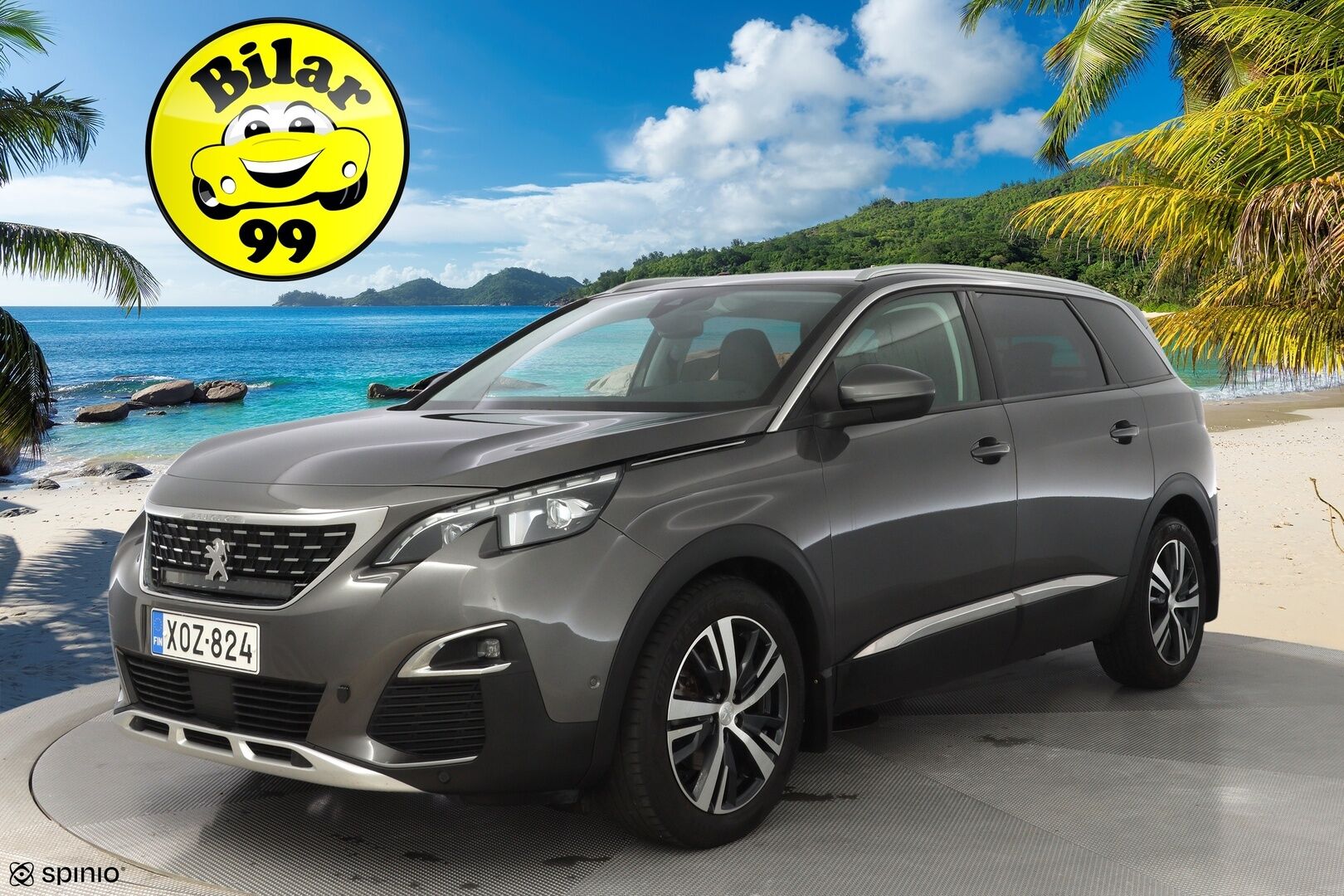 Peugeot 5008 2018 Allure PureTech 130 Automaatti *BLIS / Keyless / Vakkari / Tutkat / Lohko* - 7-paikkainen / Suomi-auto / Kahdet renkaat alumiinivantein / Viimeisin huolto 2/25 / Jakohihna 100tkm kohdalla