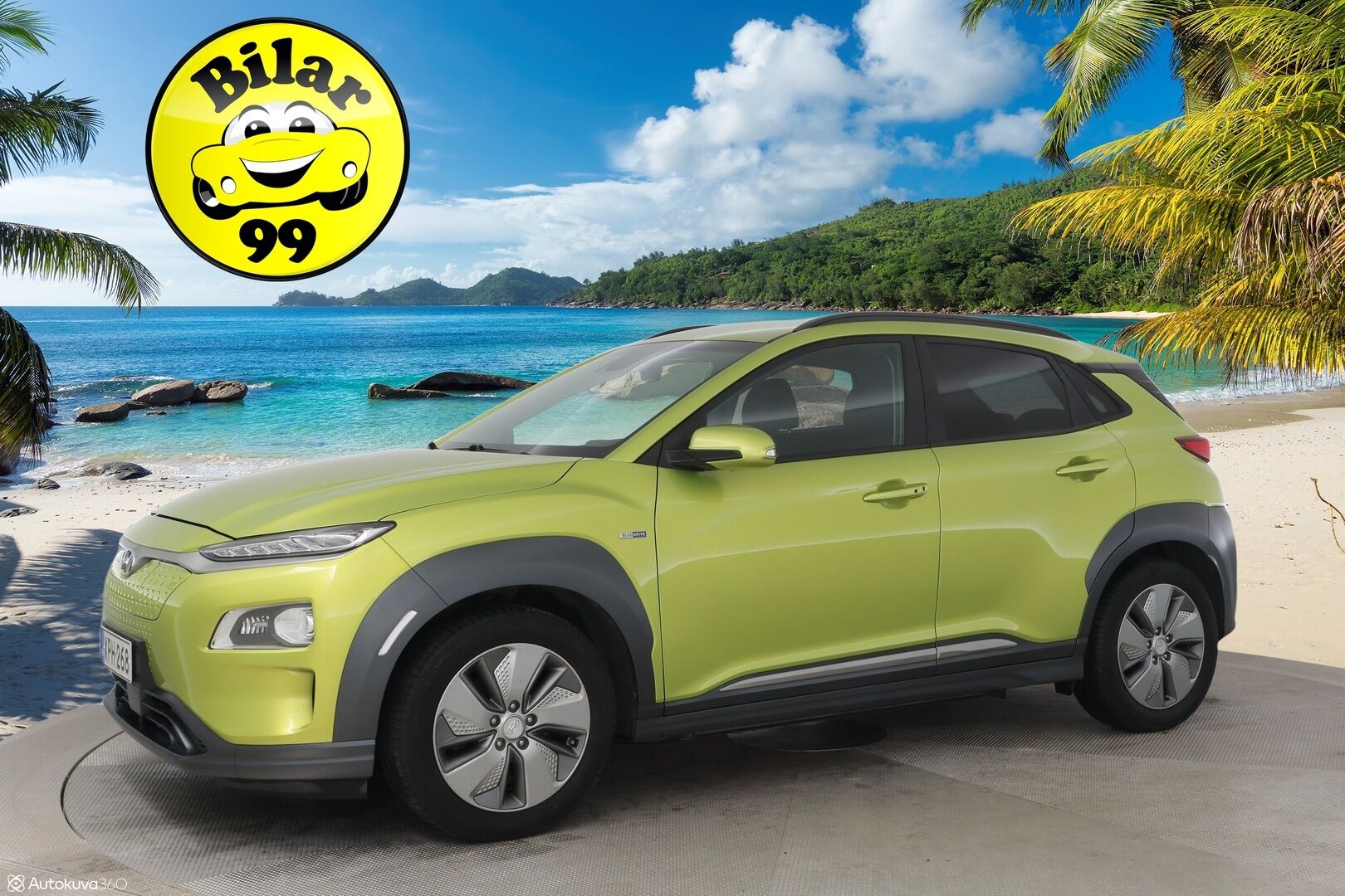 Hyundai KONA 2020 electric 39 kWh 136 hv Comfort** P-Kamera / ACC / Suomi-Auto - Ilmalämpöpumppu / Lime Twist -metalliväri