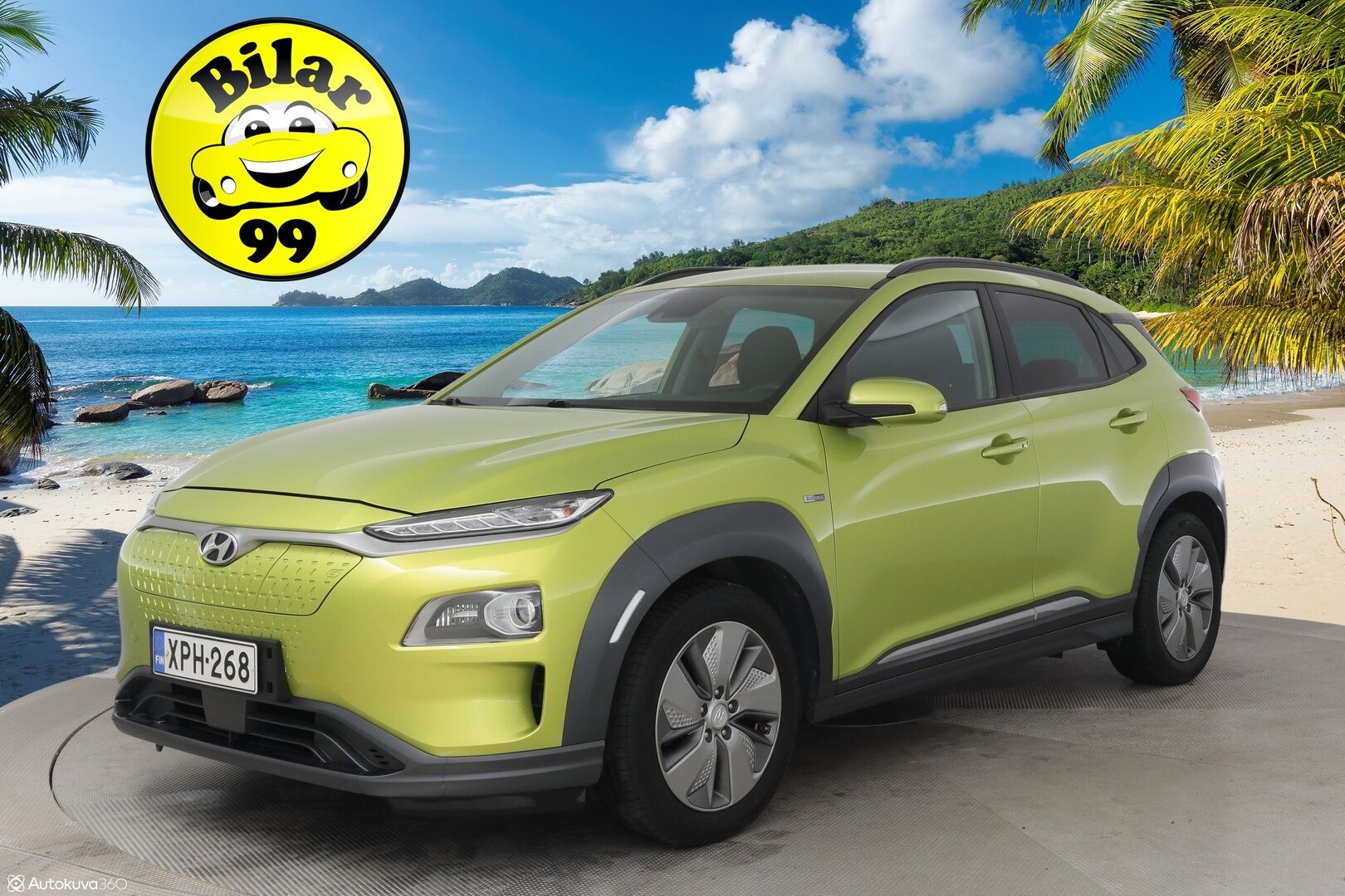 Hyundai KONA 2020 electric 39 kWh 136 hv Comfort** P-Kamera / ACC / Suomi-Auto - Ilmalämpöpumppu / Lime Twist -metalliväri