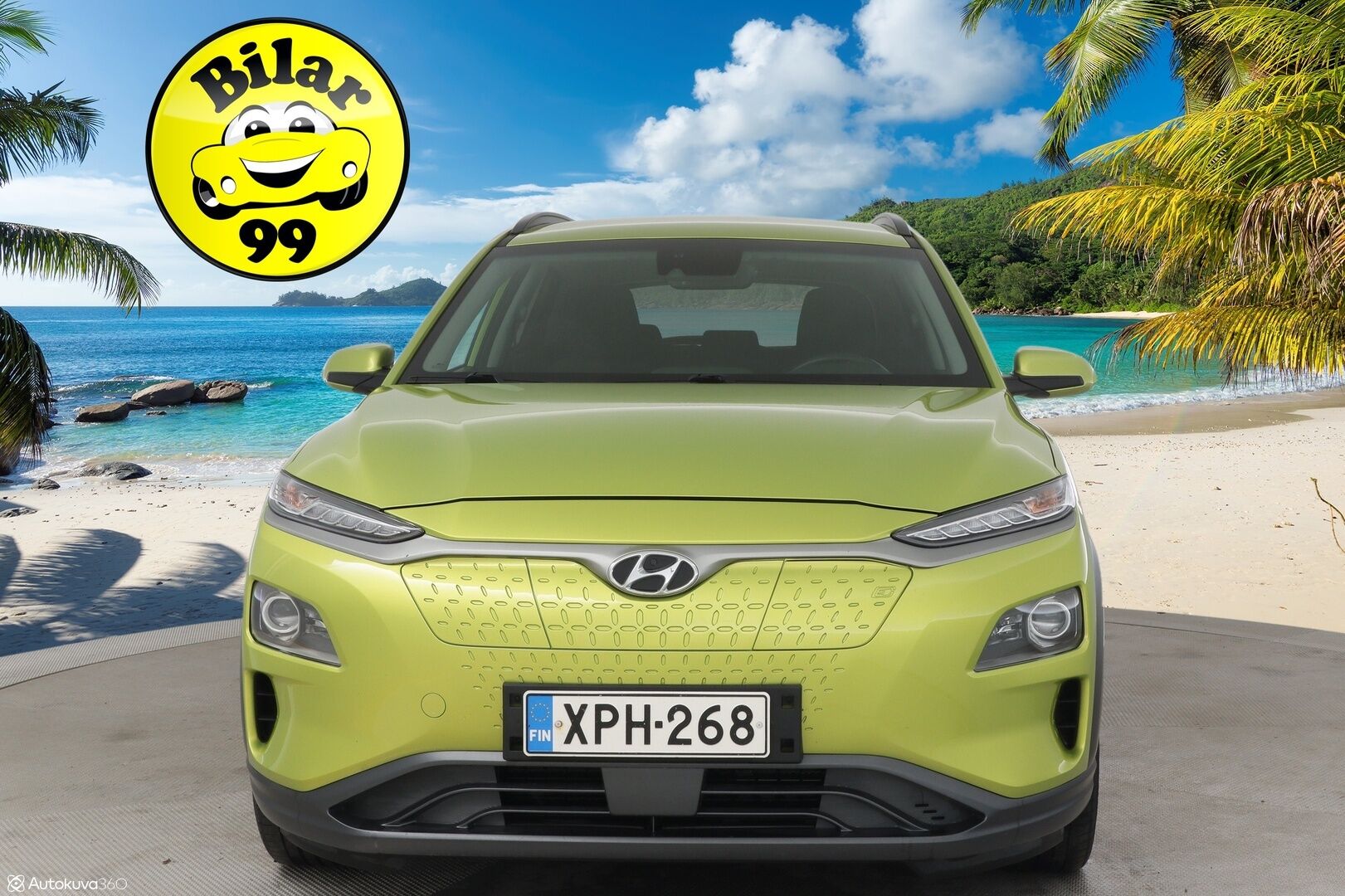 Hyundai KONA 2020 electric 39 kWh 136 hv Comfort** P-Kamera / ACC / Suomi-Auto - Ilmalämpöpumppu / Lime Twist -metalliväri