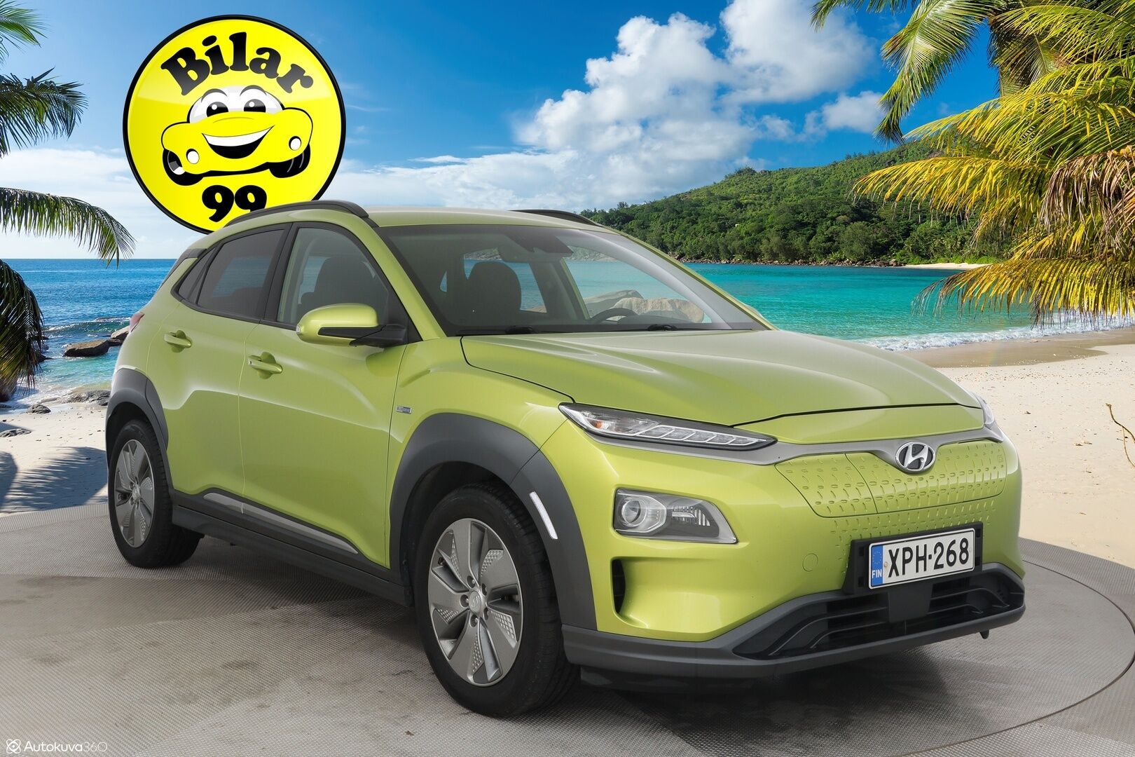 Hyundai KONA 2020 electric 39 kWh 136 hv Comfort** P-Kamera / ACC / Suomi-Auto - Ilmalämpöpumppu / Lime Twist -metalliväri