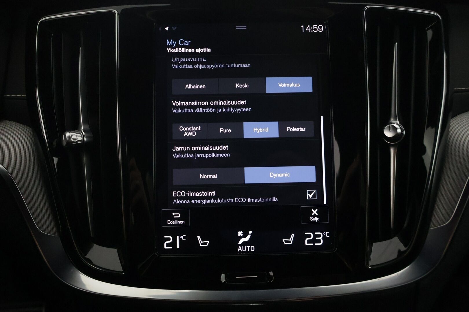 Volvo S60 2021 T8 TwE AWD Business Polestar Engineered aut - | Suomi-auto | ACC | Webasto | H&K | KeylessGo | Muistipenkit | Navi | Kamera | Merkkikirja |