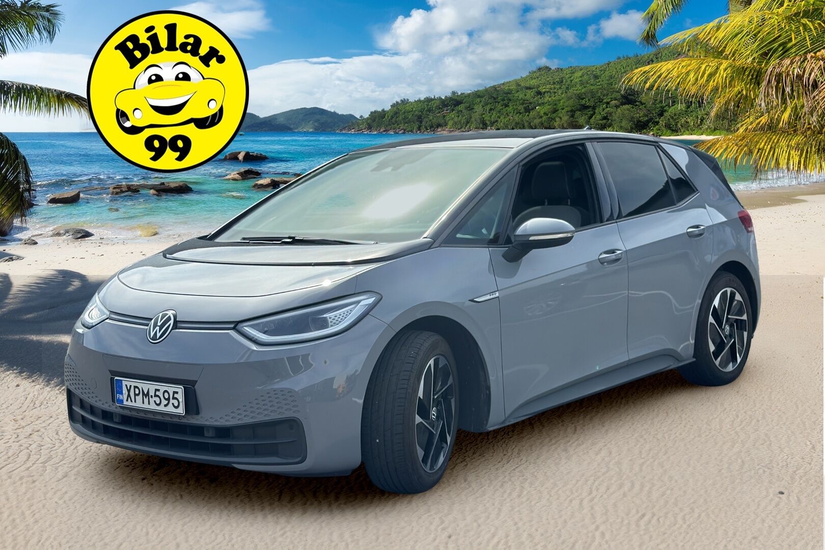Volkswagen ID.3 2021 Pro Family 107 kW, akku 58 kWh - | IQ Light | Lämpöpumppu | Adapt. vak. | P-Kamera | Lasikatto | Suomi-Auto | Merkkihuollot | Keyless