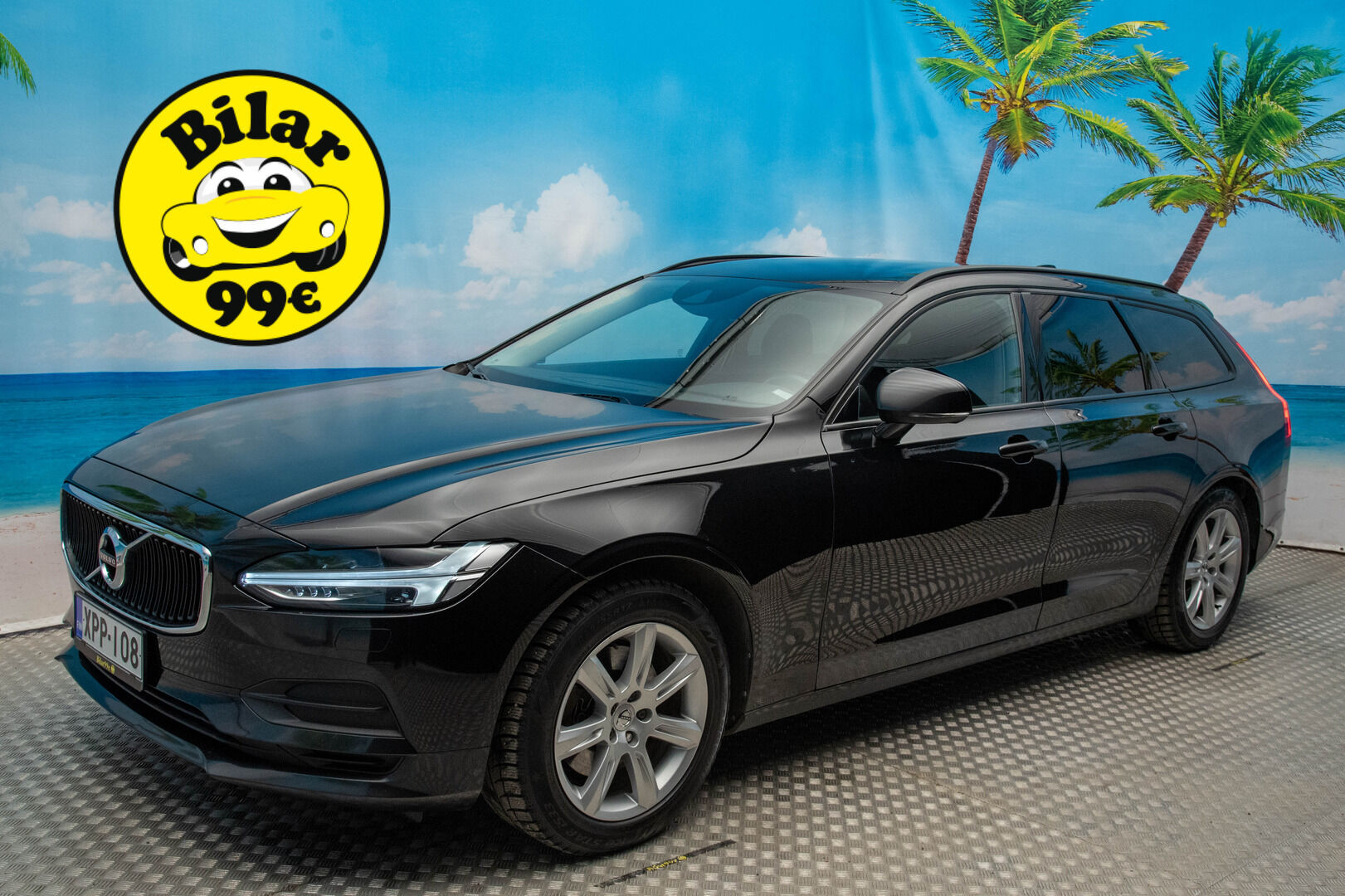 Volvo V90 2017 D3 AWD Momentum aut *Webasto / VOC / Pilot Assist / Adapt.vakkari / Tutkat / Koukku* - * Kahdet renkaat / Neliveto / Särmä huoltohistoria *