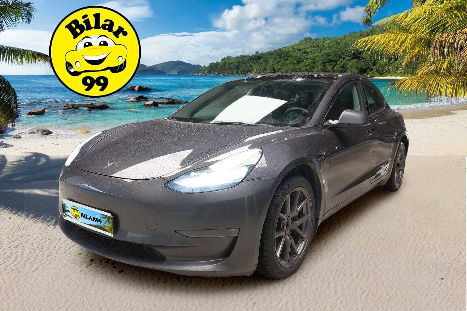 Tesla Model 3 2021 Long Range *Lämpöpumppu / Adapt.Vakkari / Premium Audio / Lasikatto / P.Kamera / BLIS / Sähköluukku* - ALV / 1Om. Suomiauto / 2x renkaat ja vanteet!