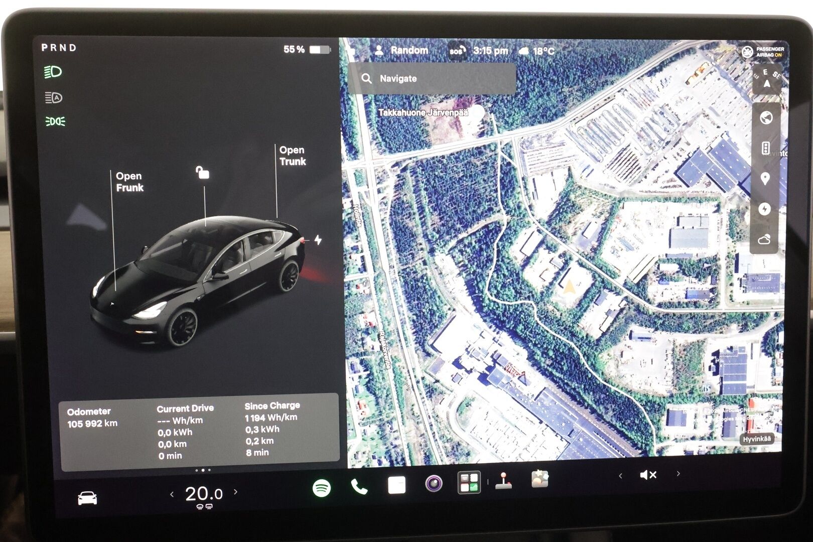Tesla Model 3 2021 Performance - | ACC | ILP | Refresh | Premium-audio | Matrix | Panorama | Sähkönahat | Sähkökontti | 2x renkaat aluvantein | 