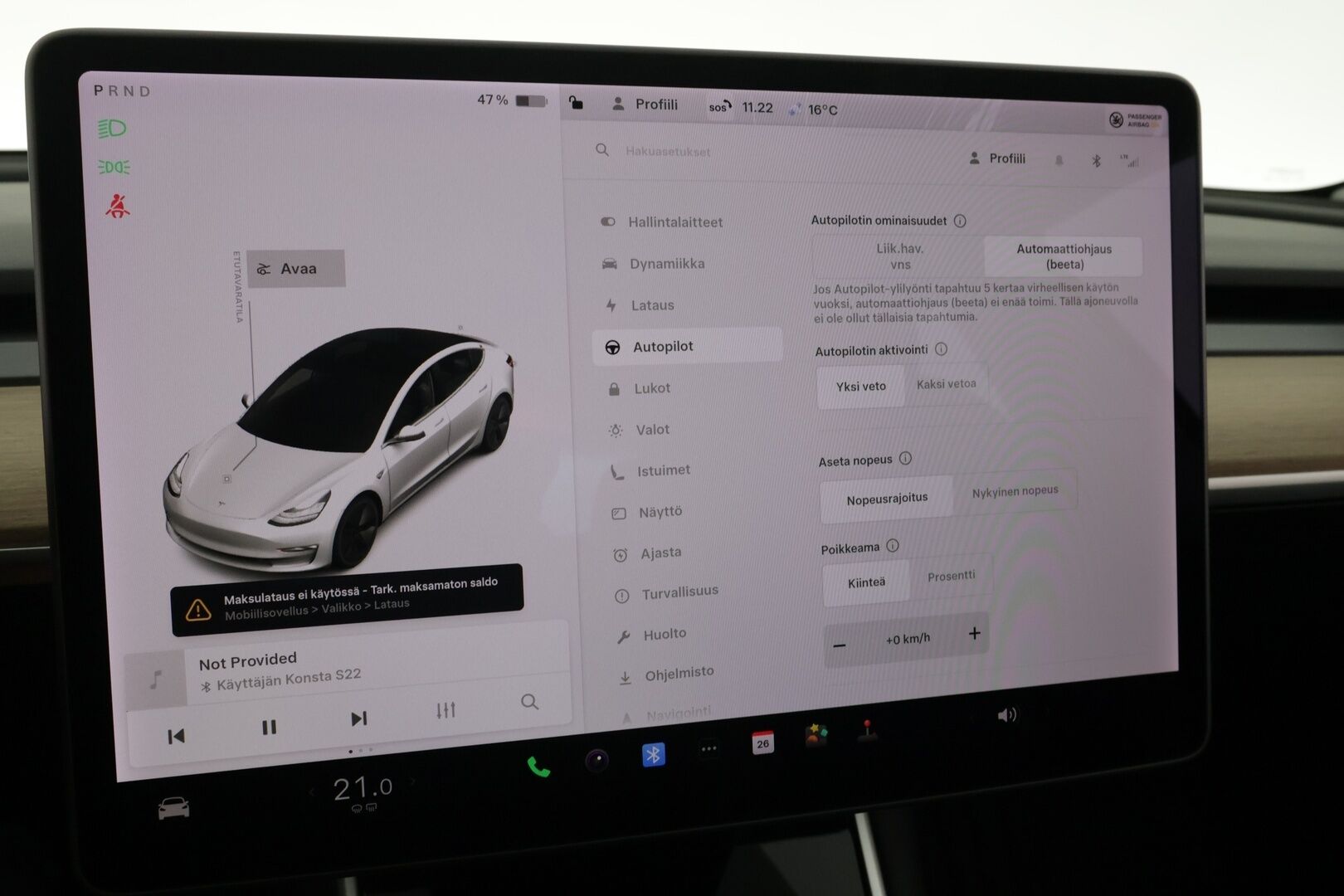 Tesla Model 3 2020 Standard Range Plus RWD * Autopilot / Lasikatto / Acc / Peruutuskamera / Musta Nahkasisusta*