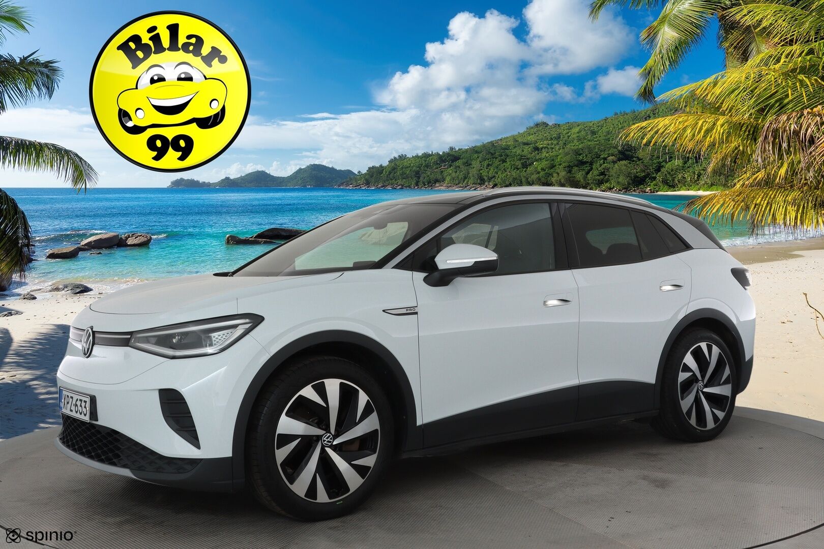Volkswagen ID.4 2021 Pro Performance Business Max **Lämpöpumppu / Lasikatto / HUD / ACC / 360° / Matrix / Hierovat Sportpenkit Muistilla** - 1-om Suomi-auto / 2x Latauskaapelit / Kahdet Renkaat / Merkkihuollettu! / **HUIPPU KAMOILLA**