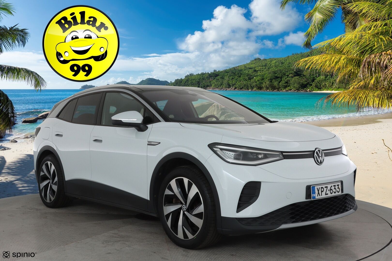 Volkswagen ID.4 2021 Pro Performance Business Max **Lämpöpumppu / Lasikatto / HUD / ACC / 360° / Matrix / Hierovat Sportpenkit Muistilla** - 1-om Suomi-auto / 2x Latauskaapelit / Kahdet Renkaat / Merkkihuollettu! / **HUIPPU KAMOILLA**