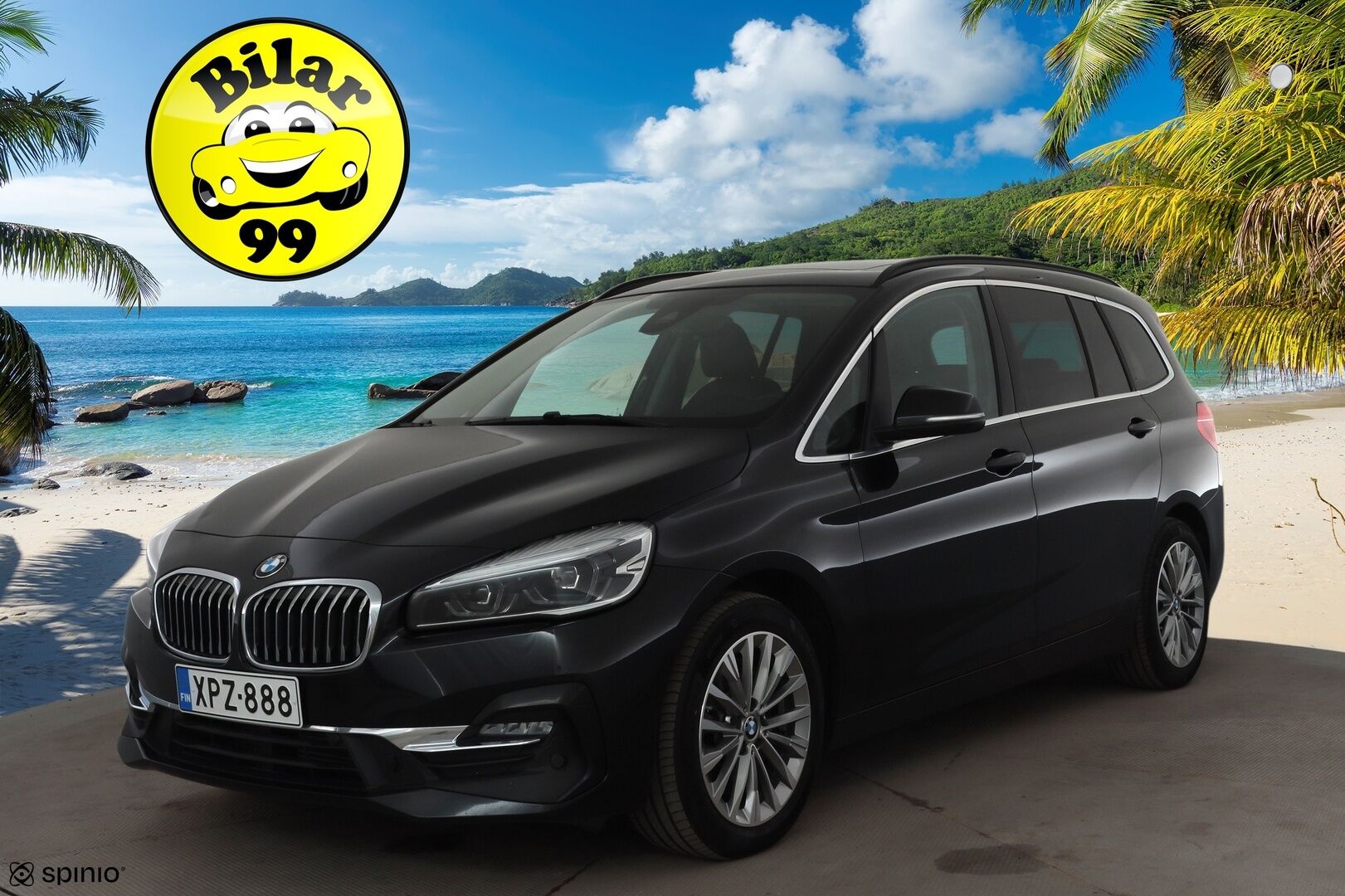 BMW 218 2021 F46 Gran Tourer 218d A xDrive Business Luxury - Ruskeat nahat | 1.Om Suomi-auto | Kahdet renkaat aluvanteilla | Merkkihuollettu | Huippuvarusteet