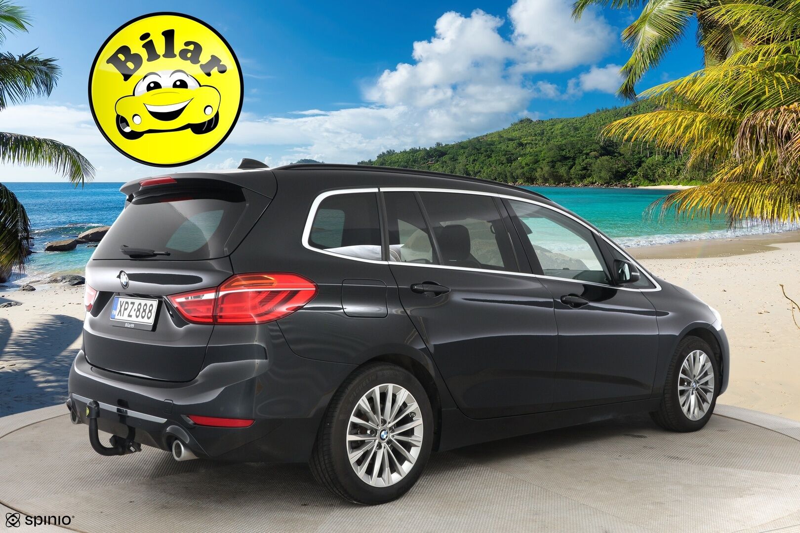 BMW 218 2021 F46 Gran Tourer 218d A xDrive Business Luxury - ACC | Comfort Access | Panorama | Ruskeat nahat | Hifi | LED | Vetokoukku | 1.Om Suomi-auto | Merkkihuollettu | 