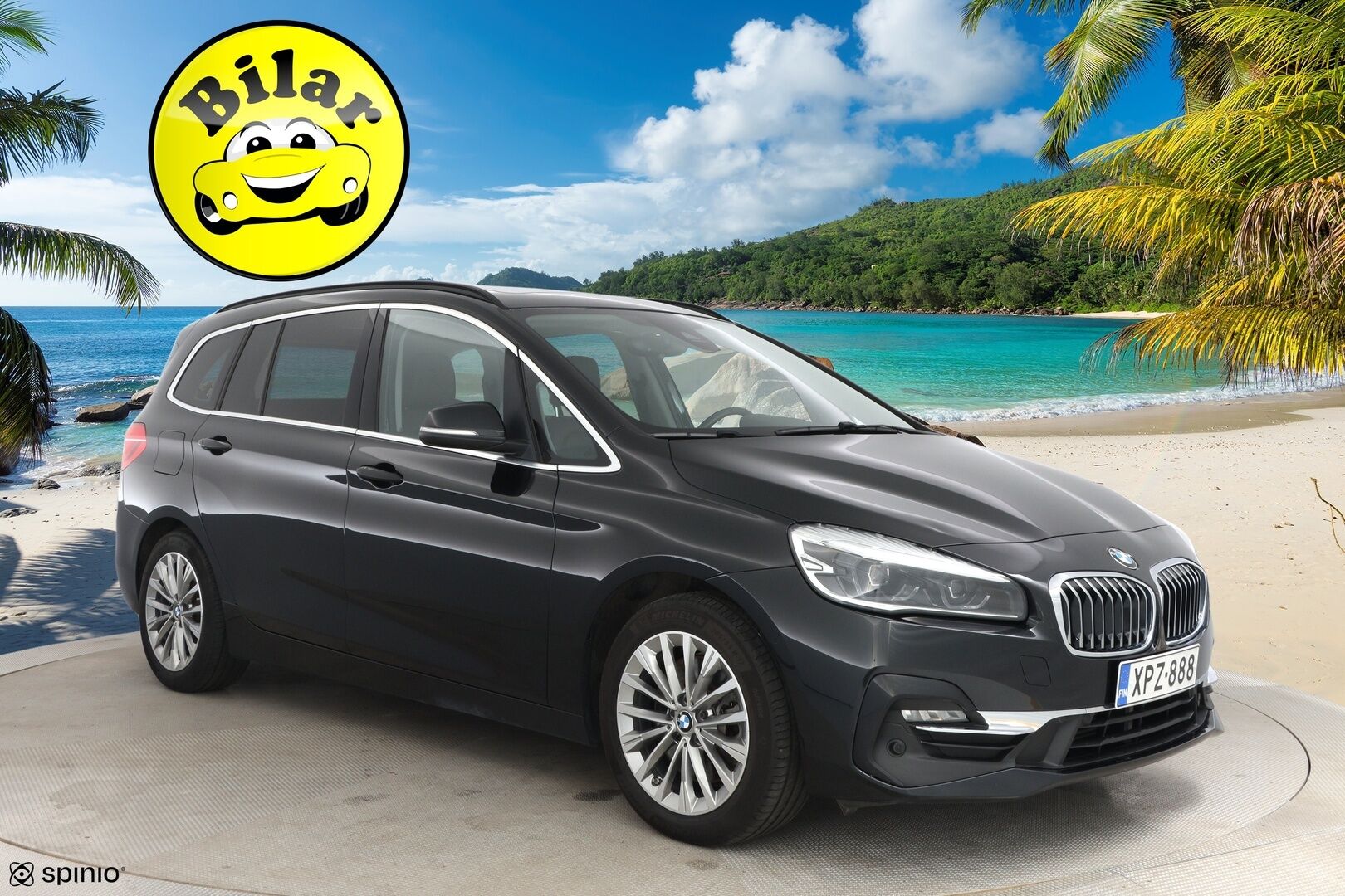 BMW 218 2021 F46 Gran Tourer 218d A xDrive Business Luxury - ACC | Comfort Access | Panorama | Ruskeat nahat | Hifi | LED | Vetokoukku | 1.Om Suomi-auto | Merkkihuollettu | 