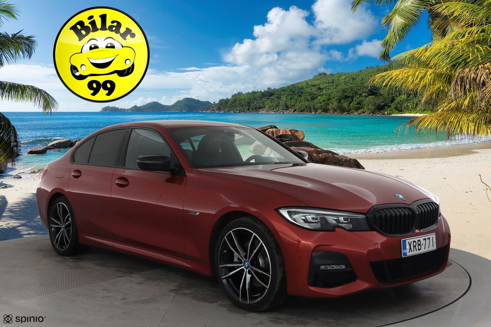 BMW 320 2022 G20 A Charged Edition M Sport **Vakkari / Hifi / P.tutkat / Nahka-Alcantara / Navi / LED** - 1.Om Suomi-auto / Kahdet renkaat aluvanteilla / Akku kuntotarkastettu SOH 92,1% / Juuri huollettu!