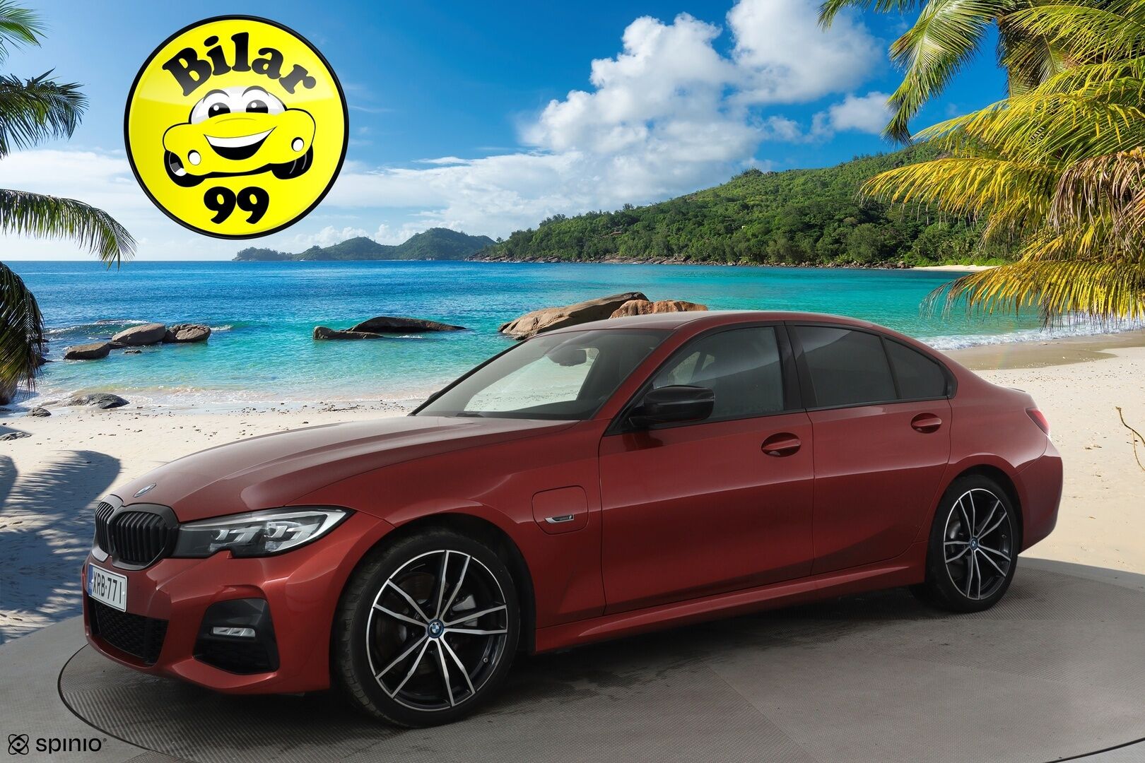 BMW 320 2022 G20 A Charged Edition M Sport **Vakkari / Hifi / P.tutkat / Nahka-Alcantara / Navi / LED** - 1.Om Suomi-auto / Kahdet renkaat aluvanteilla / Akku kuntotarkastettu SOH 92,1% / Juuri huollettu!