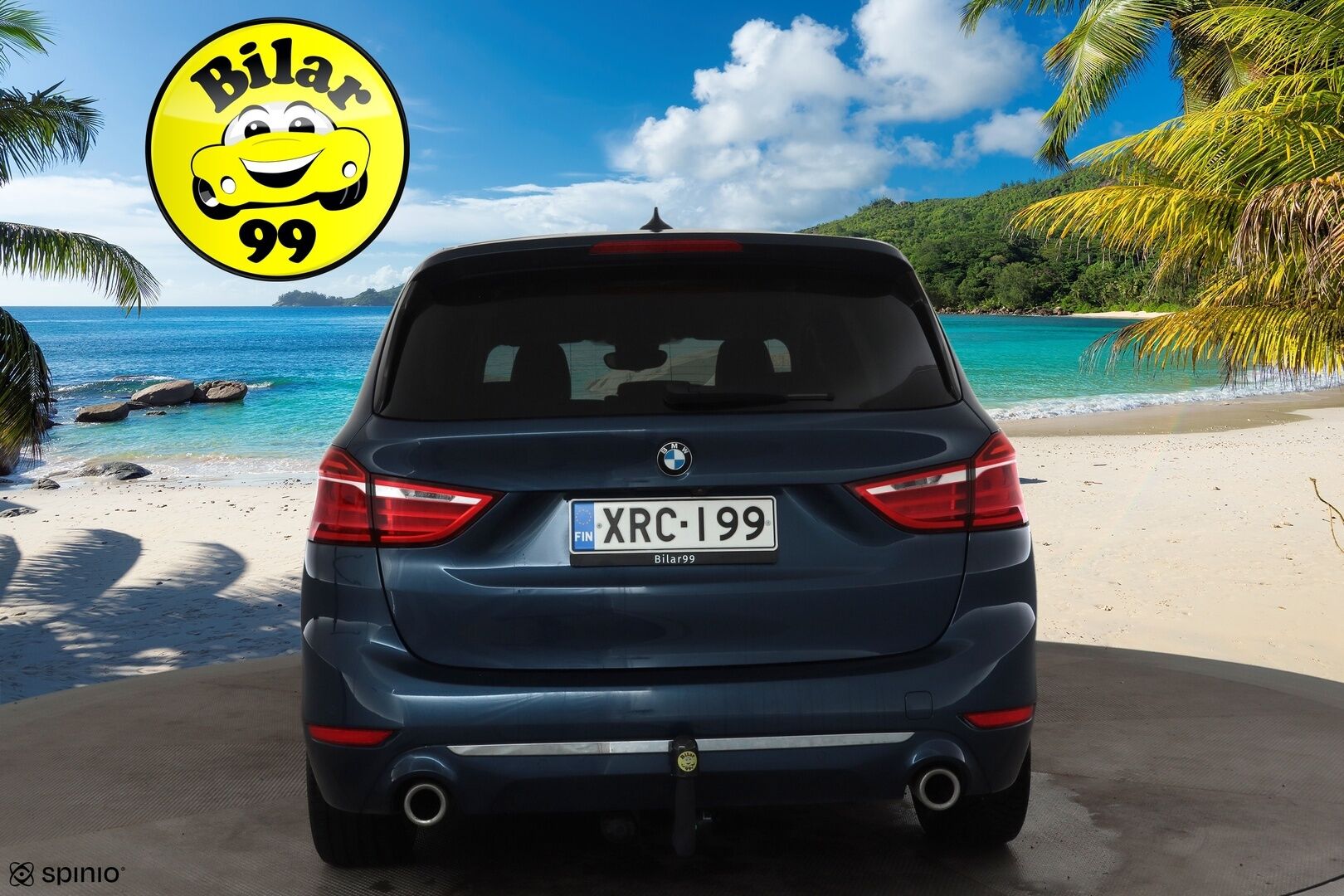 BMW 218 2022 F46 Gran Tourer 218d A Business Luxury 7-P * Koukku / P.kamera / LED / Navi / Nahat / Vakkari / Lohko+SIsä * - Comfort Access / Sähköluukku / 1.Om Suomi-auto / Kahdet renkaat aluvanteilla / Merkkihuollettu - HULLUT AVAJAISHULINAT KORKOTARJOUS 3,29 %