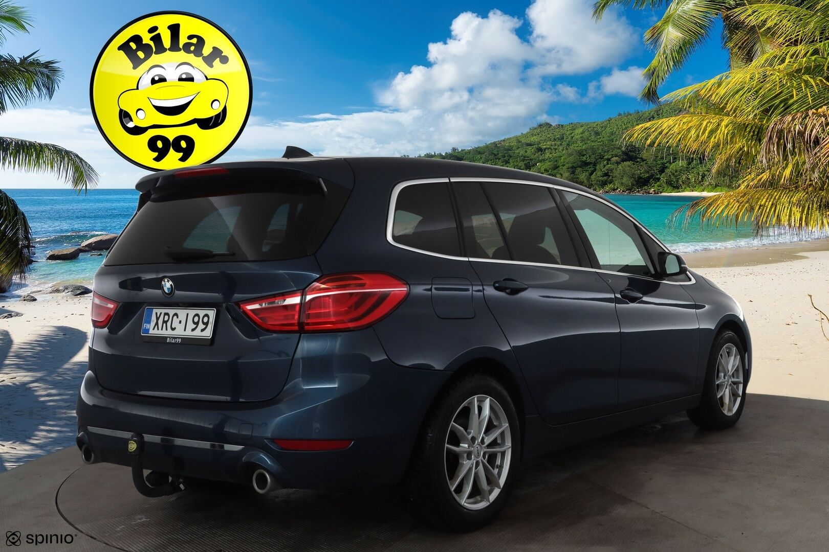 BMW 218 2022 F46 Gran Tourer 218d A Business Luxury 7-P * Koukku / P.kamera / LED / Navi / Nahat / Vakkari / Lohko+SIsä * - Comfort Access / Sähköluukku / 1.Om Suomi-auto / Kahdet renkaat aluvanteilla / Merkkihuollettu - HULLUT AVAJAISHULINAT KORKOTARJOUS 3,29 %