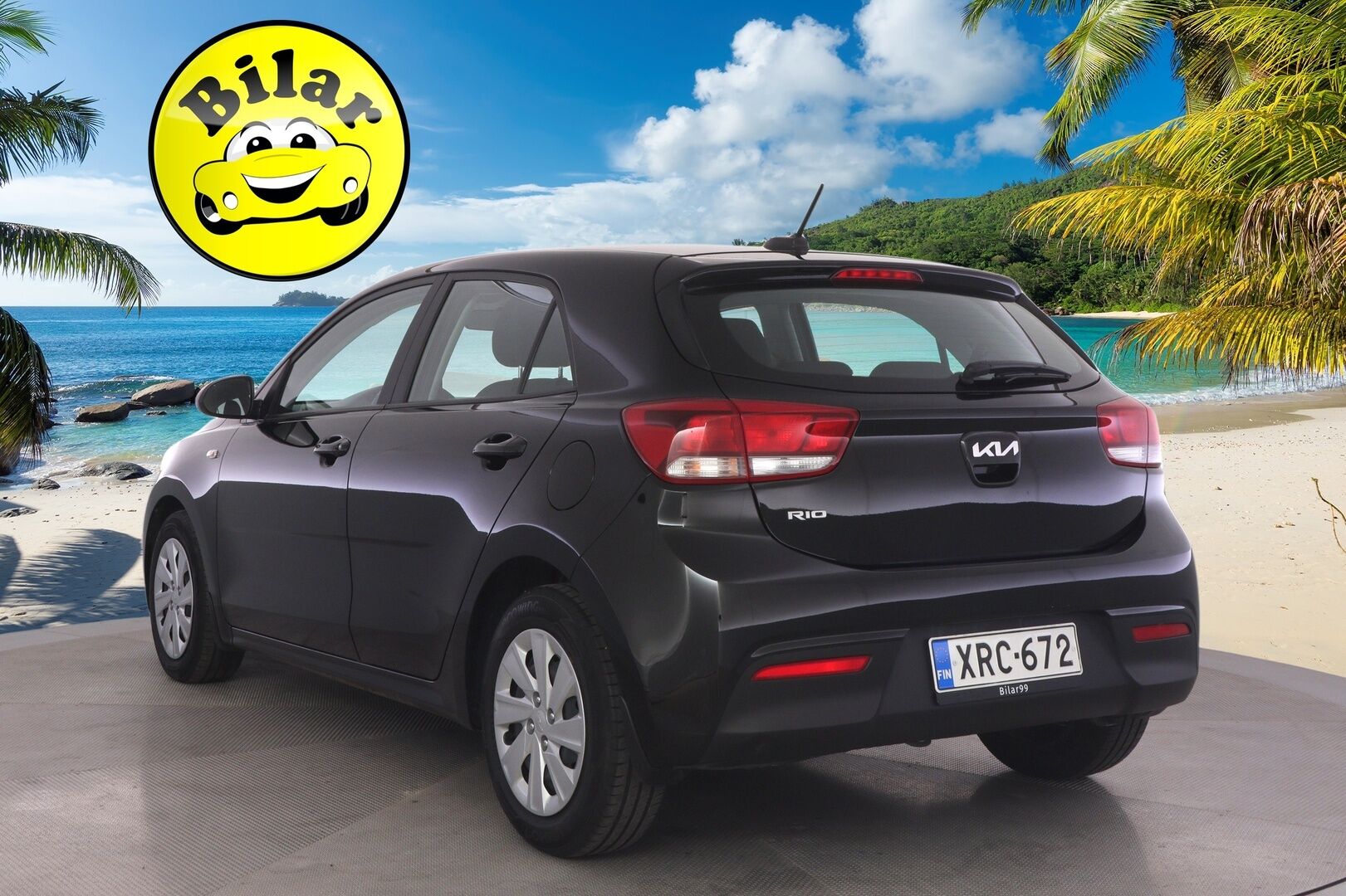 Kia Rio 2022 1,2 LX - Suomi-auto | Lohko+sisäpistoke | BT-audio | Vakionopeudensäädin | Musta metalliväri!