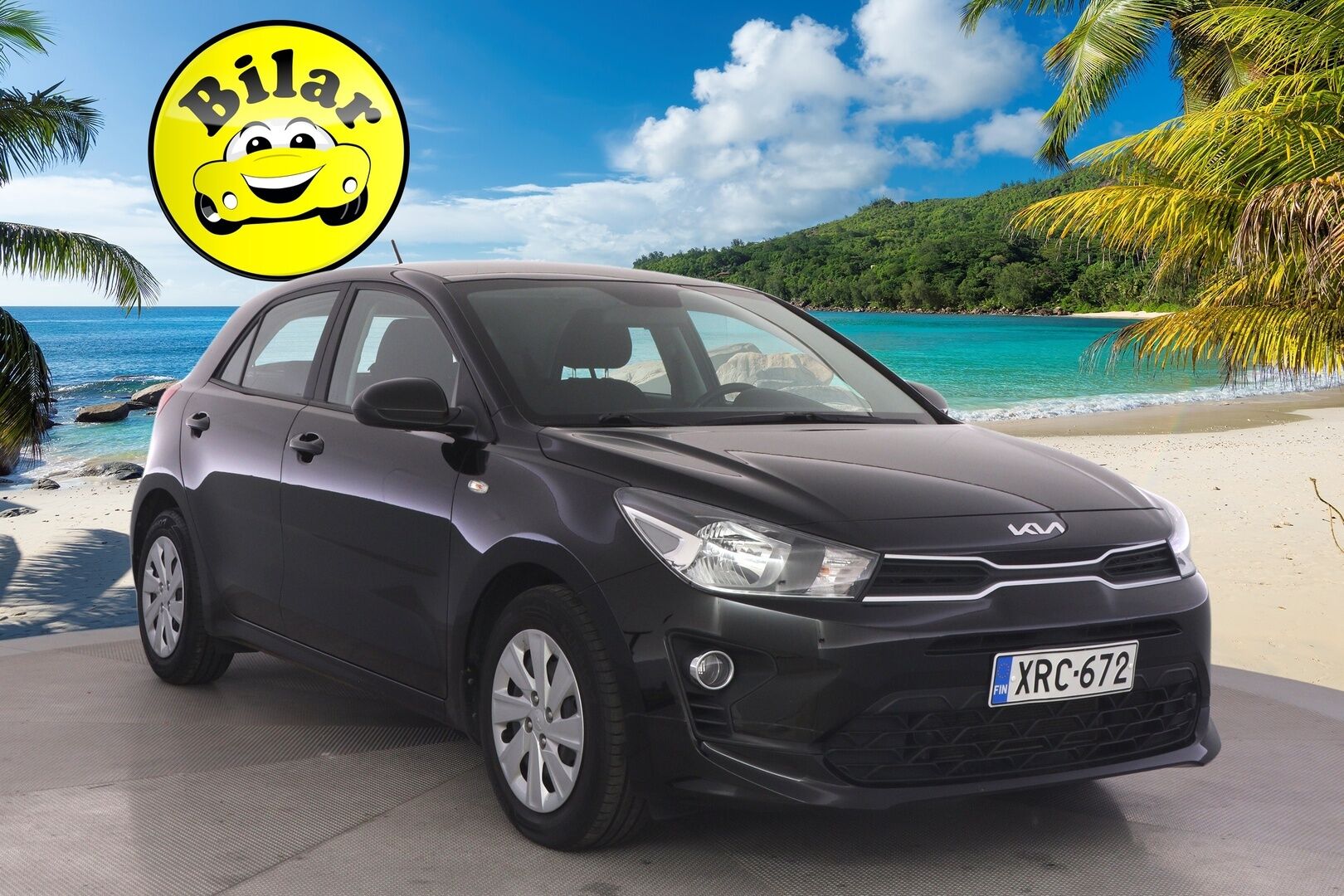 Kia Rio 2022 1,2 LX - Suomi-auto | Lohko+sisäpistoke | BT-audio | Vakionopeudensäädin | Musta metalliväri!