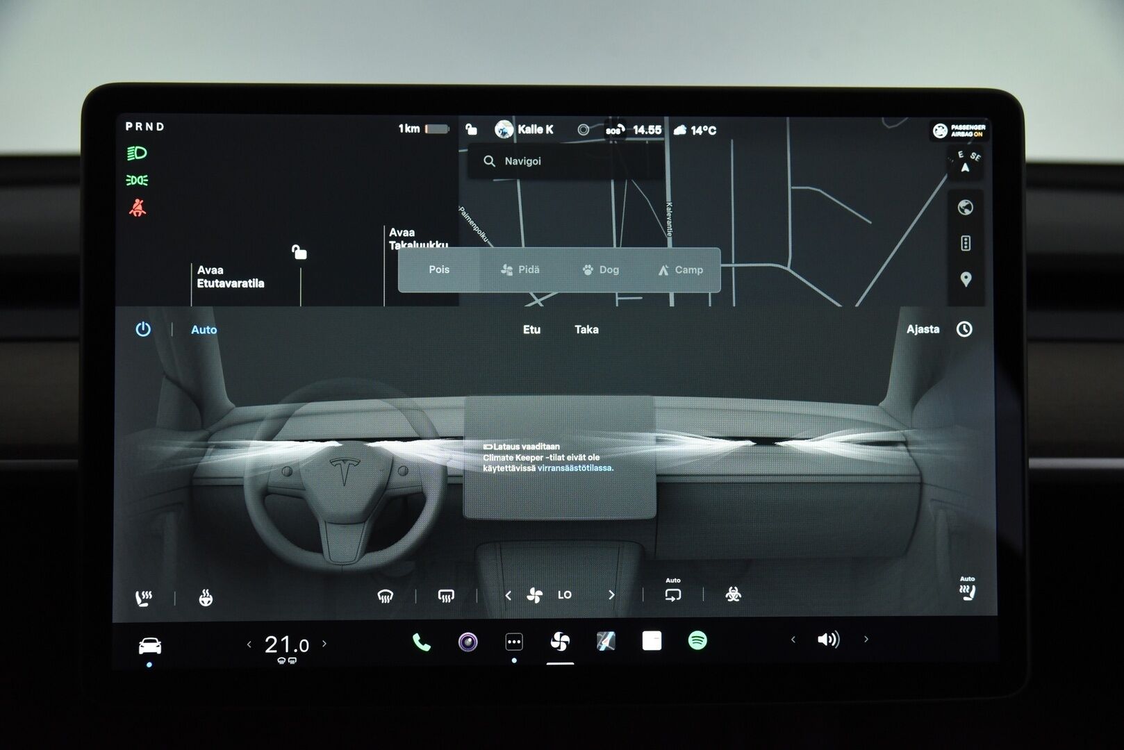 Tesla Model Y 2021 Long Range * EAP / Premium Audio / Adapt. vak / Matrix-LED / Lasikatto / Nahkasisusta * - Lämpöpumppu vaihdettu! / P-Kamera / Parannettu Autopilootti - HULLUT AVAJAISHULINAT KORKOTARJOUS 3,29 %