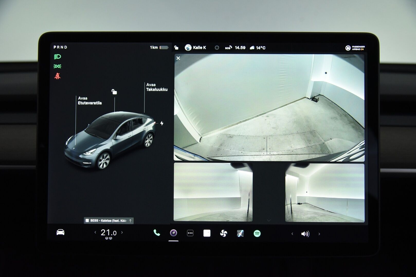 Tesla Model Y 2021 Long Range * EAP / Premium Audio / Adapt. vak / Matrix-LED / Lasikatto / Nahkasisusta * - Lämpöpumppu vaihdettu! / P-Kamera / Parannettu Autopilootti - HULLUT AVAJAISHULINAT KORKOTARJOUS 3,29 %