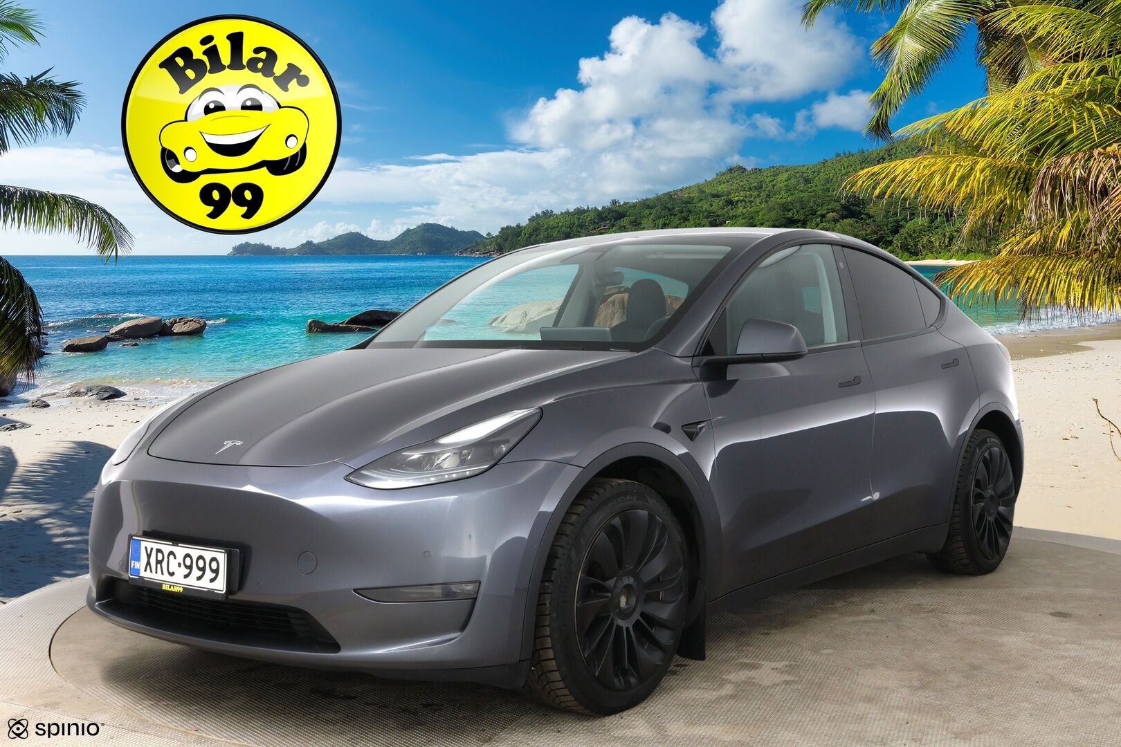 Tesla Model Y 2021 Long Range / EAP / Premium Audio / Adapt. vak / Matrix-LED / Lasikatto / Nahkasisuta - Lämpöpumppu vaihdettu! / P-Kamera / Parannettu Autopilootti